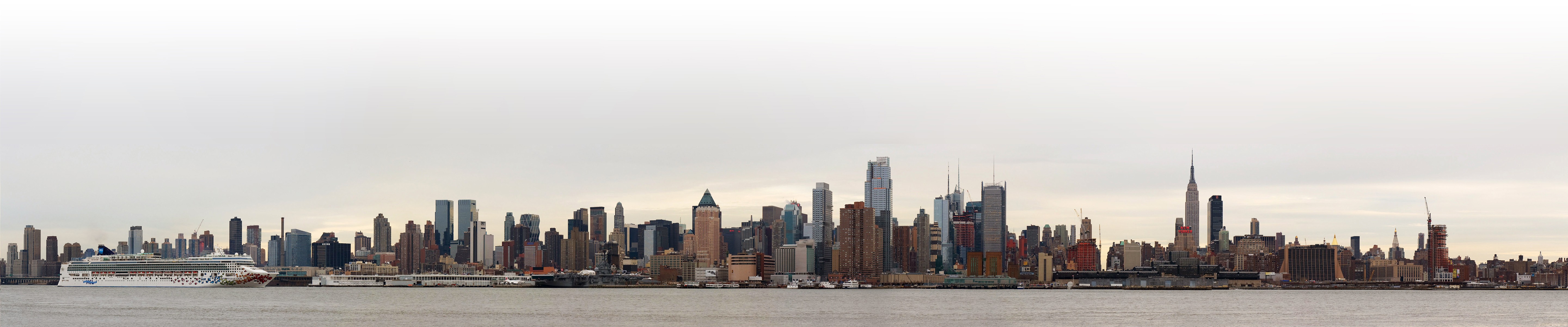 General 5760x1200 New York City triple screen wide angle Manhattan cityscape metropolis  panorama skyline USA