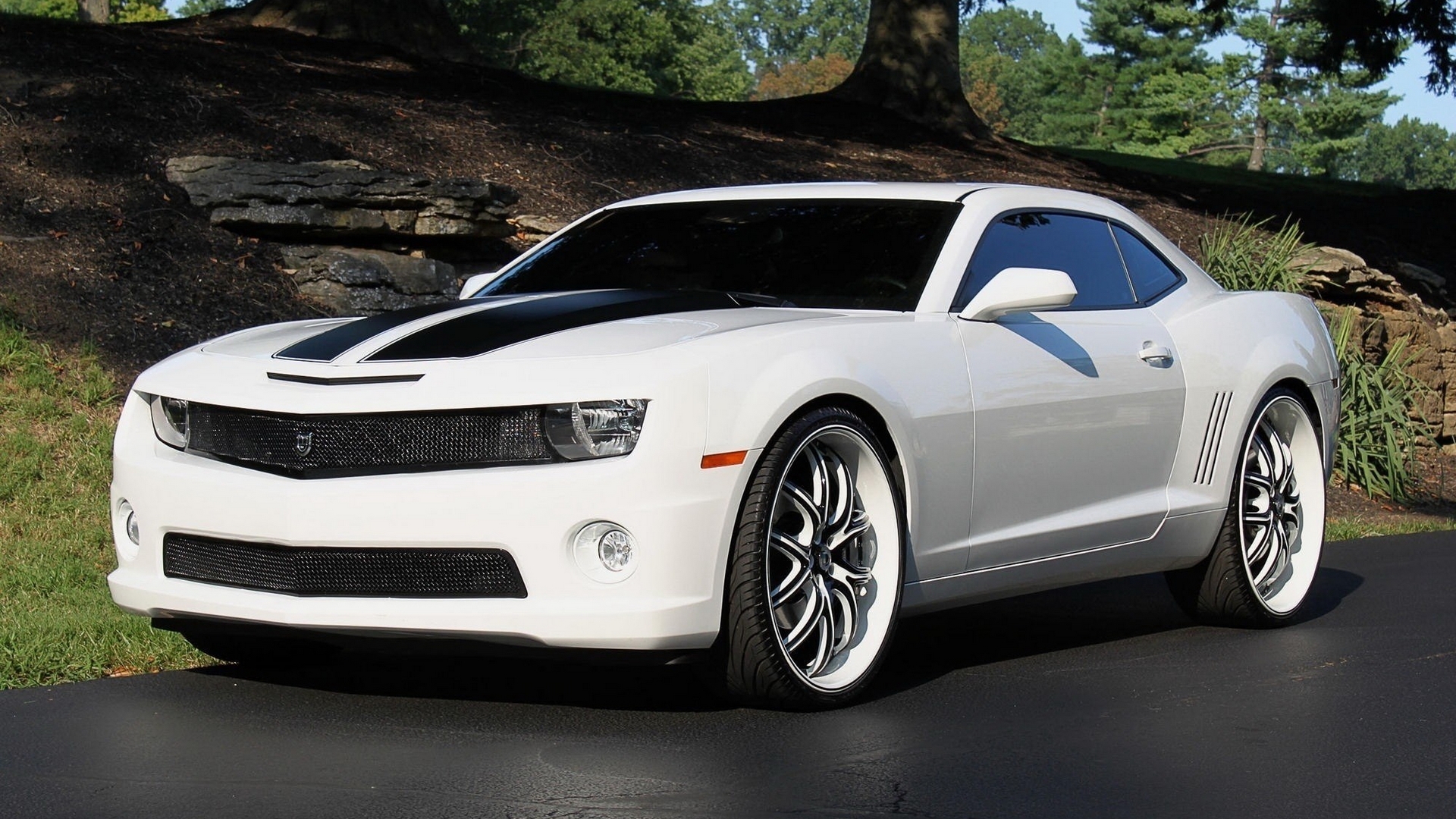 General 1920x1080 car white cars vehicle Chevrolet Chevrolet Camaro muscle cars American cars