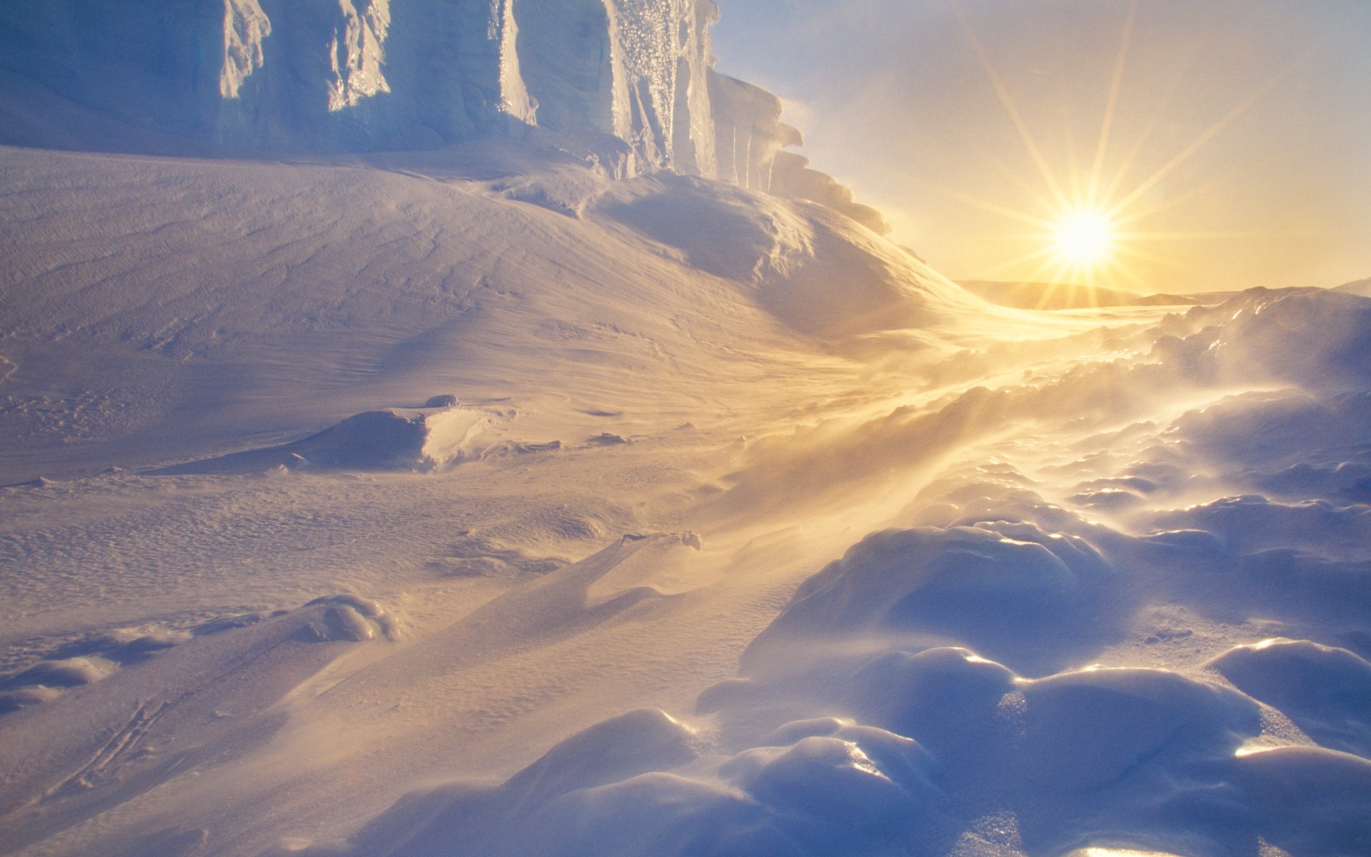 General 1920x1200 photography landscape nature ice Arctic snow Sun winter sunlight cold outdoors