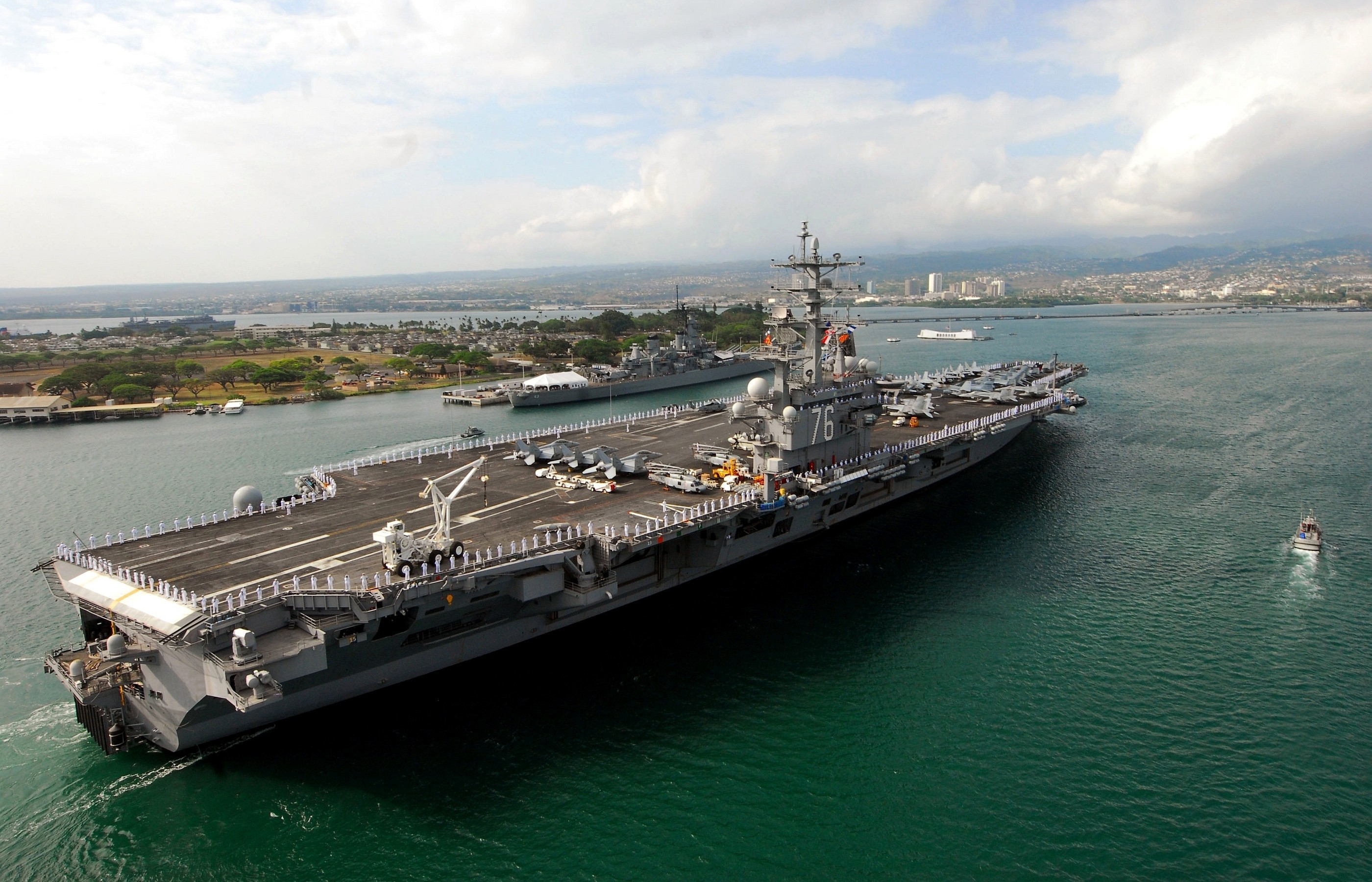 General 2800x1800 warship aircraft carrier Hawaii Pearl Harbor vehicle military military vehicle
