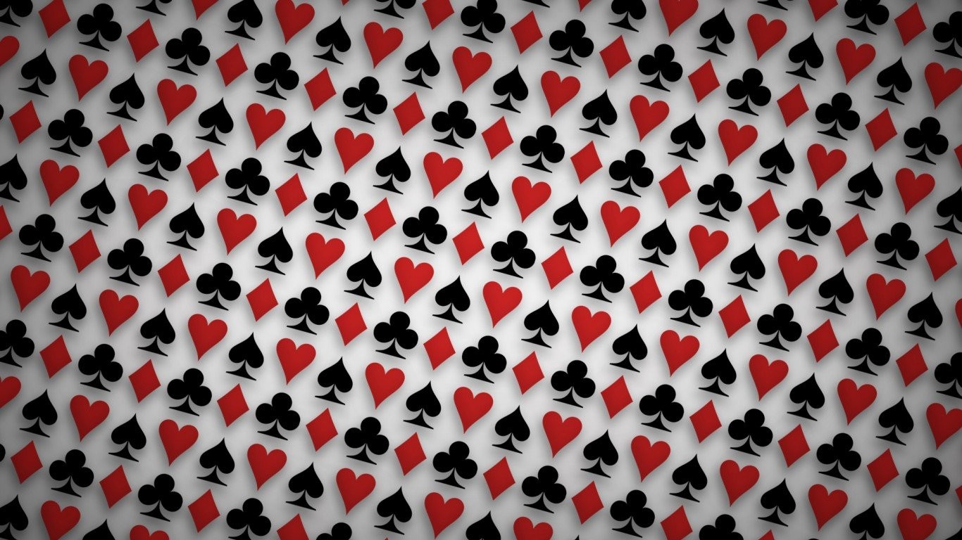 General 1366x768 spades playing cards pattern minimalism hearts (cards) Diamond (cards) clubs