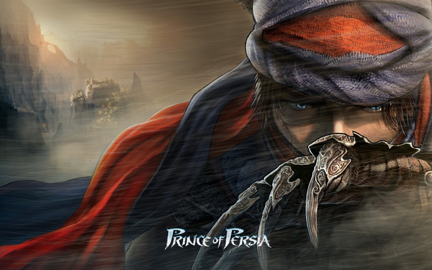 General 1440x900 video games Ubisoft blue eyes Prince of Persia (2008) video game art fantasy art video game men fantasy men
