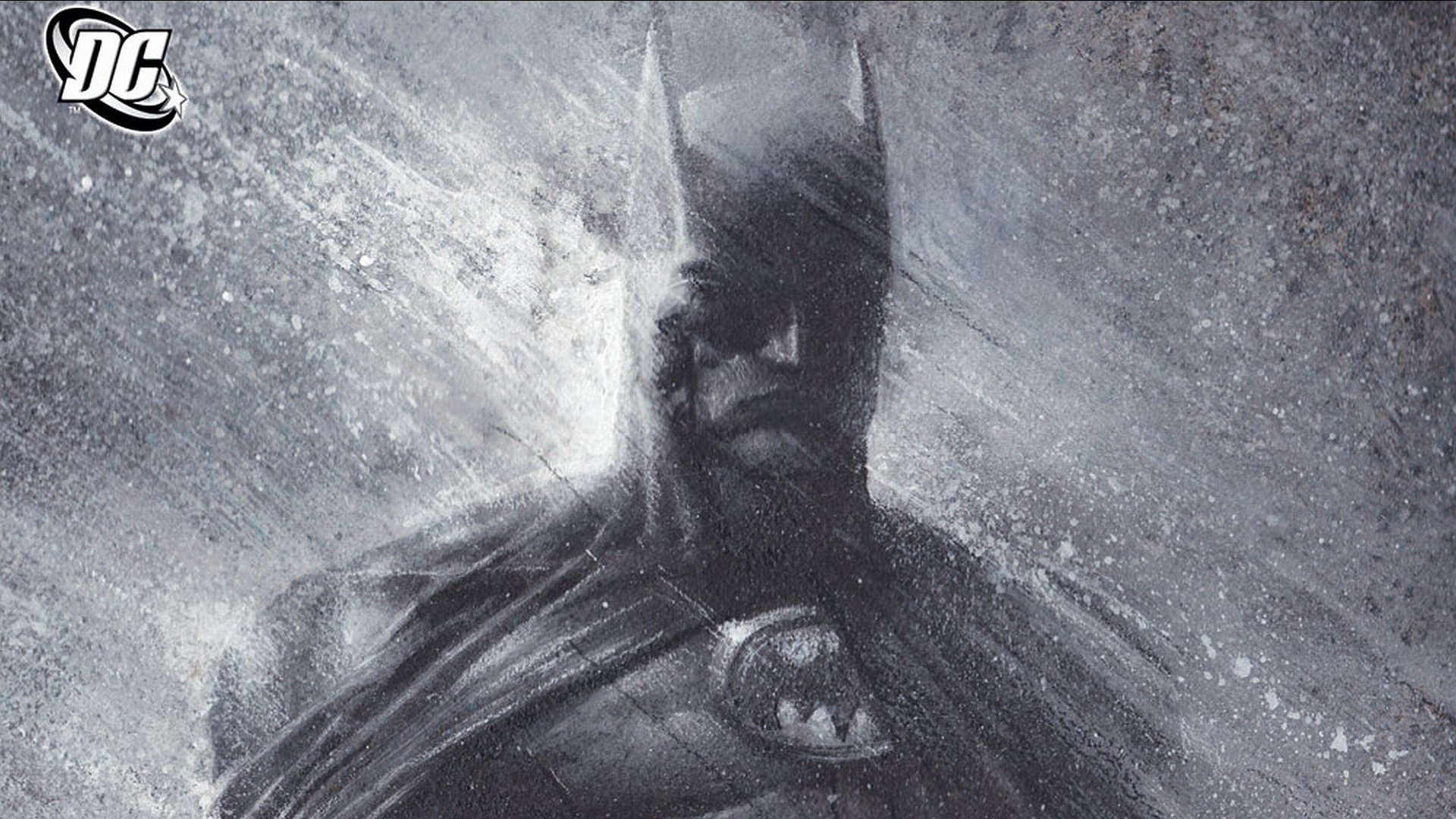 General 1920x1080 comics Batman Bruce Wayne digital art monochrome
