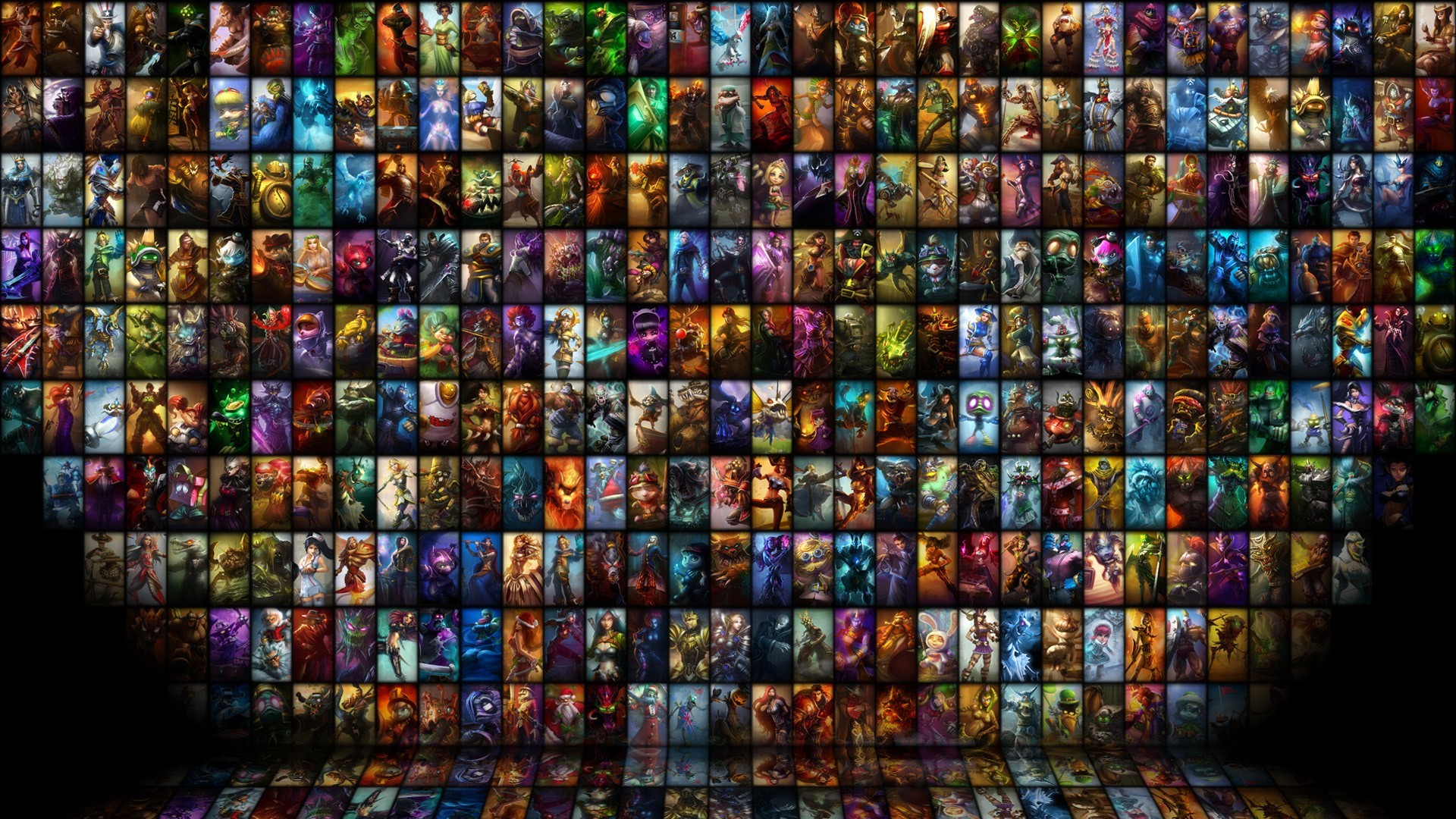 General 1920x1080 League of Legends MOBA video games collage video game art PC gaming