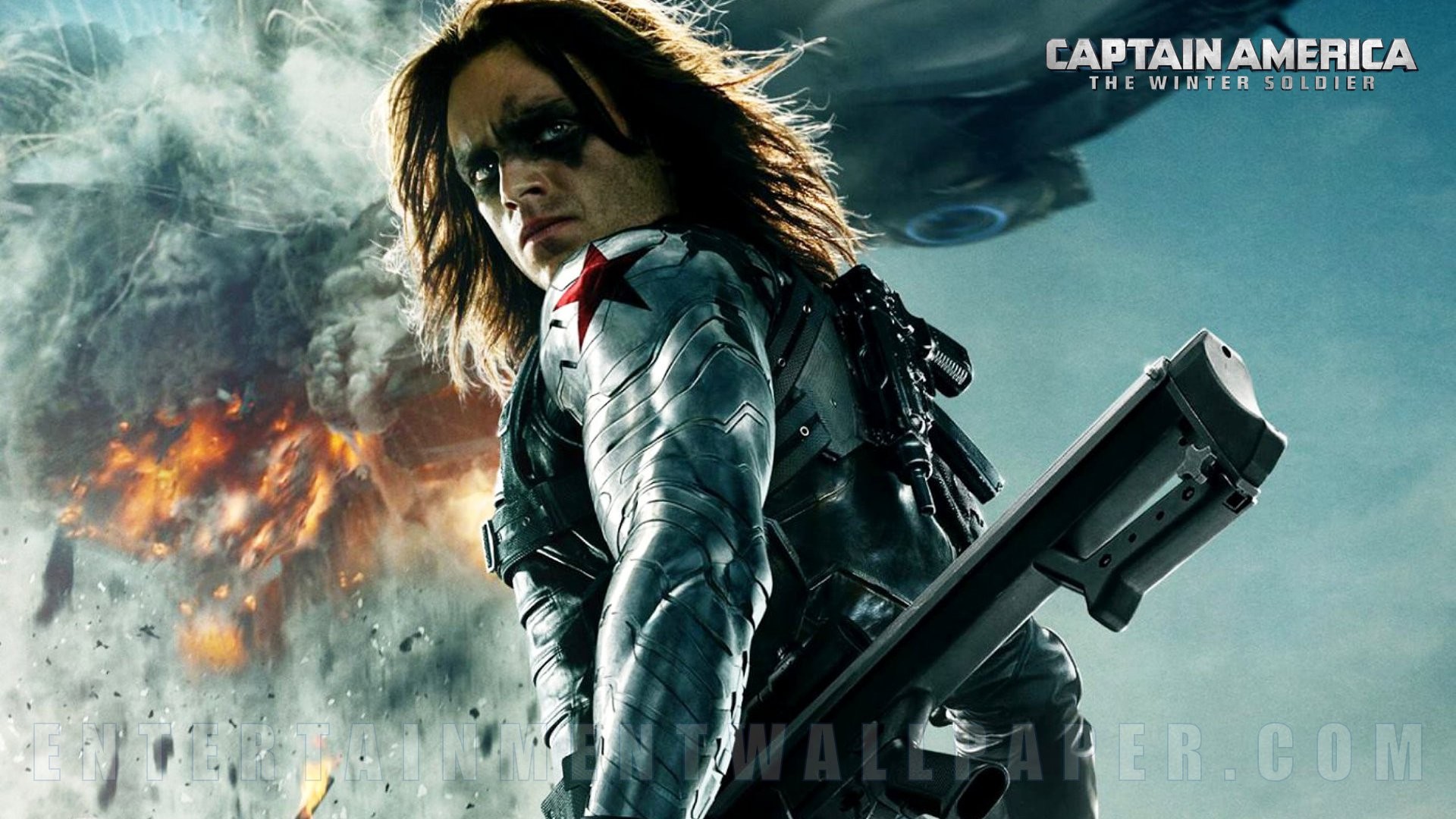 General 1920x1080 Captain America: The Winter Soldier Bucky Barnes movies Marvel Cinematic Universe Sebastian Stan actor Marvel Comics