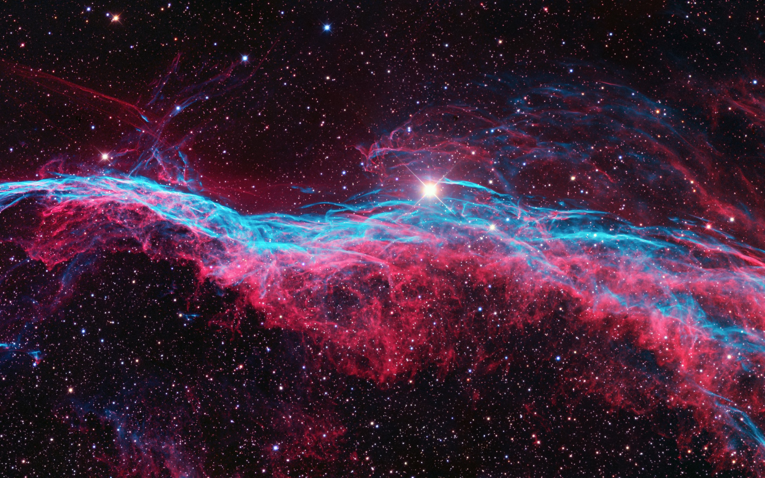 General 2560x1600 space nebula cyan pink space art digital art