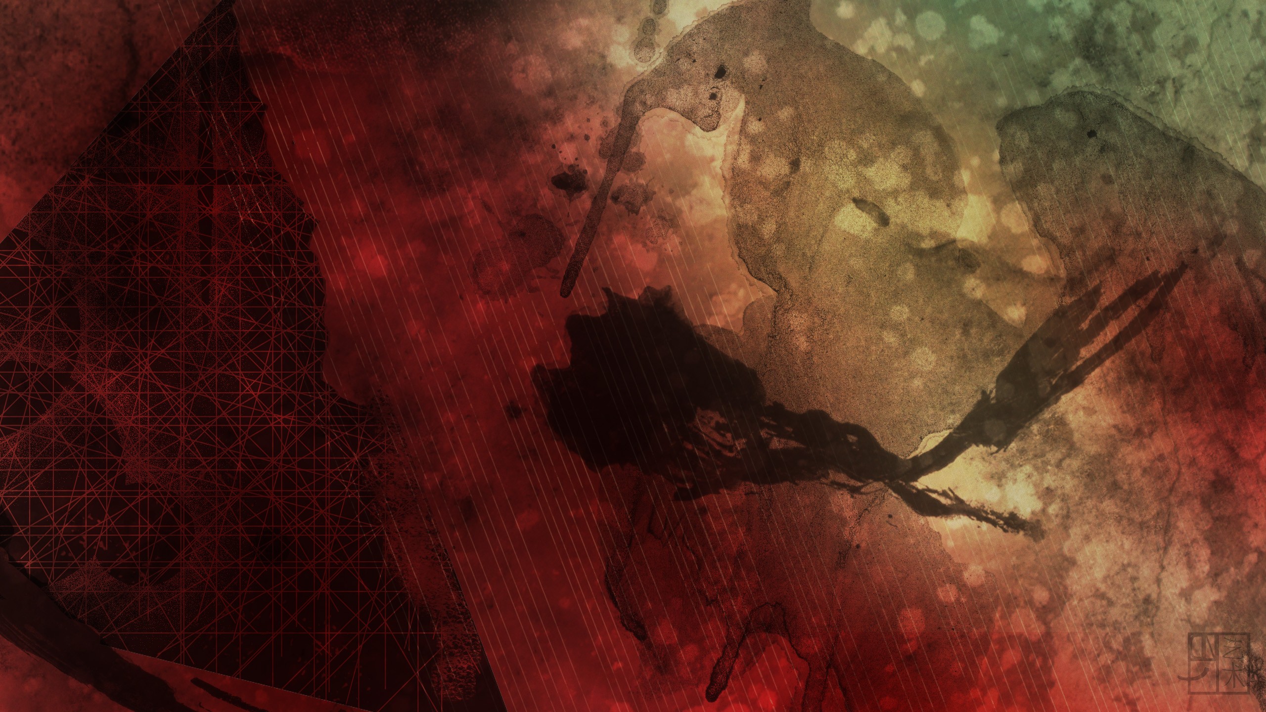 General 2560x1440 abstract grunge geometry texture