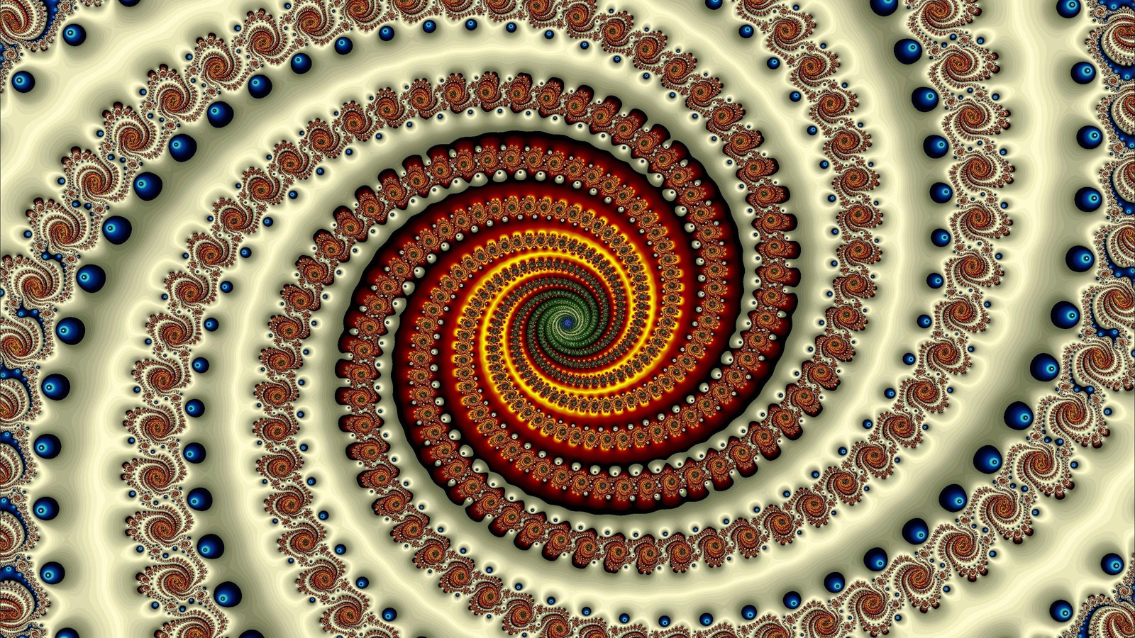 General 1600x900 fractal spiral abstract
