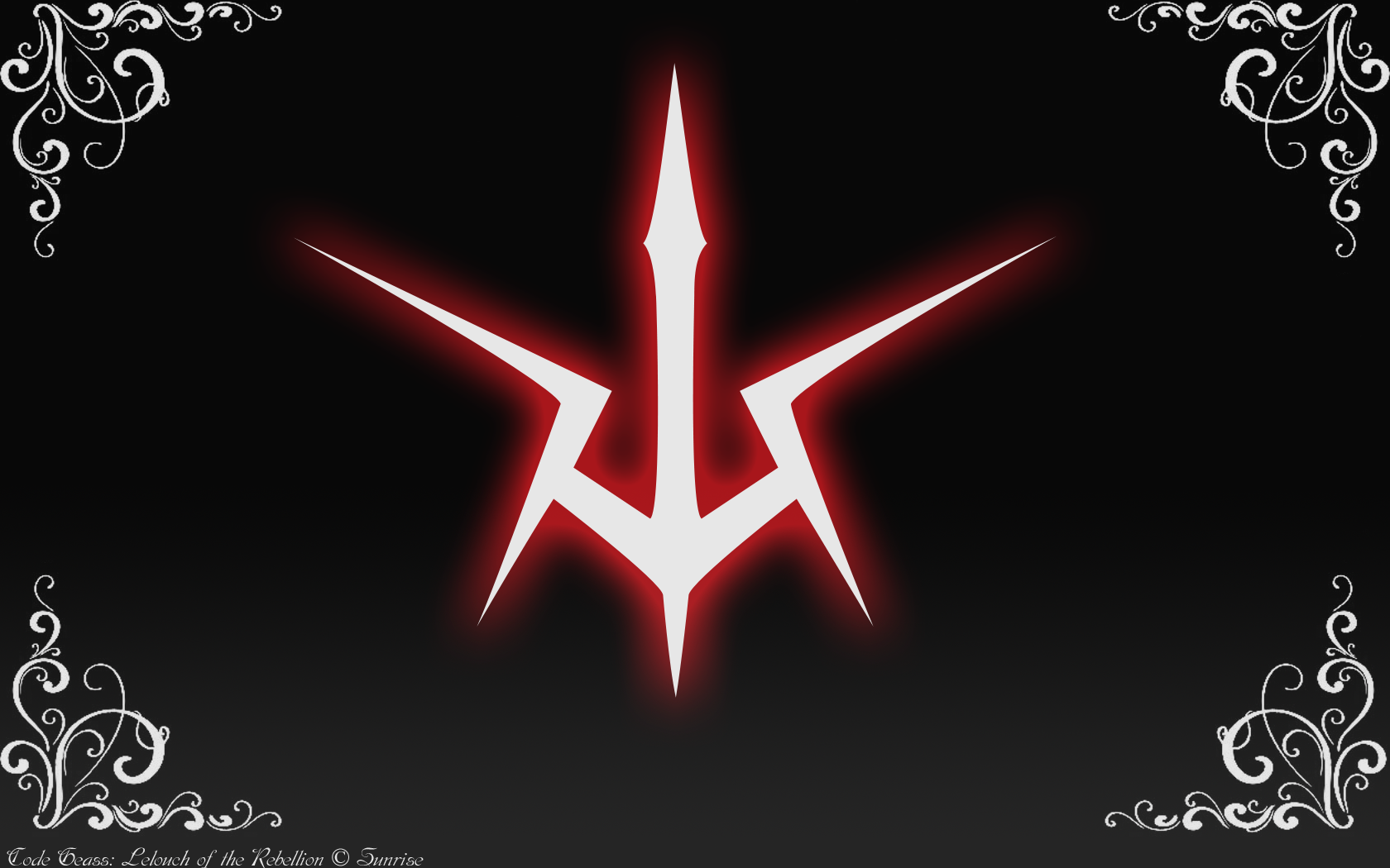 Anime 1680x1050 Code Geass The Order of the Black Knights anime red simple background black background