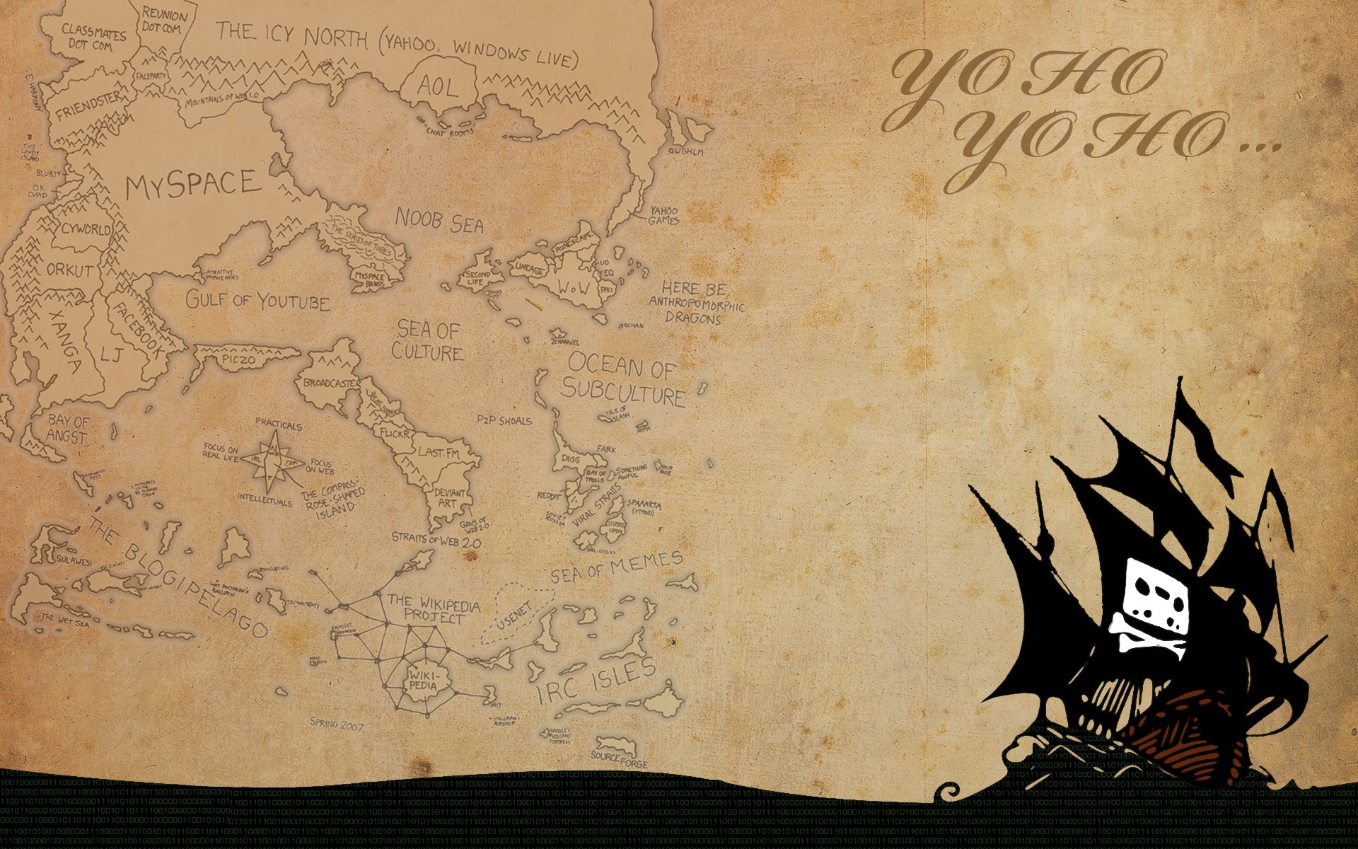 General 1920x1200 sailing ship map pirates social networks digital art