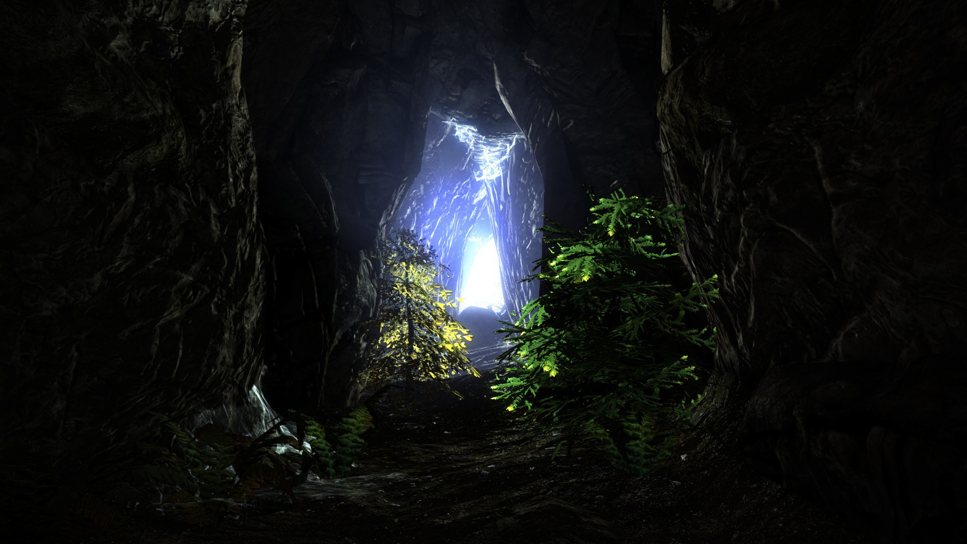 General 1920x1080 screen shot The Elder Scrolls V: Skyrim cave