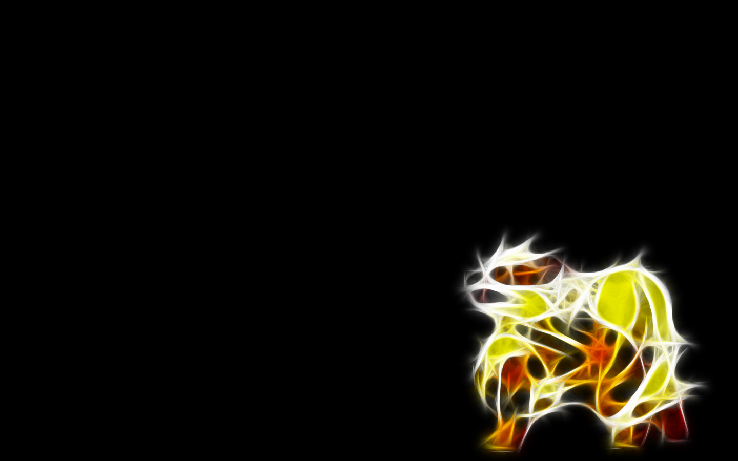Anime 1440x900 Fractalius anime simple background black background Pokémon