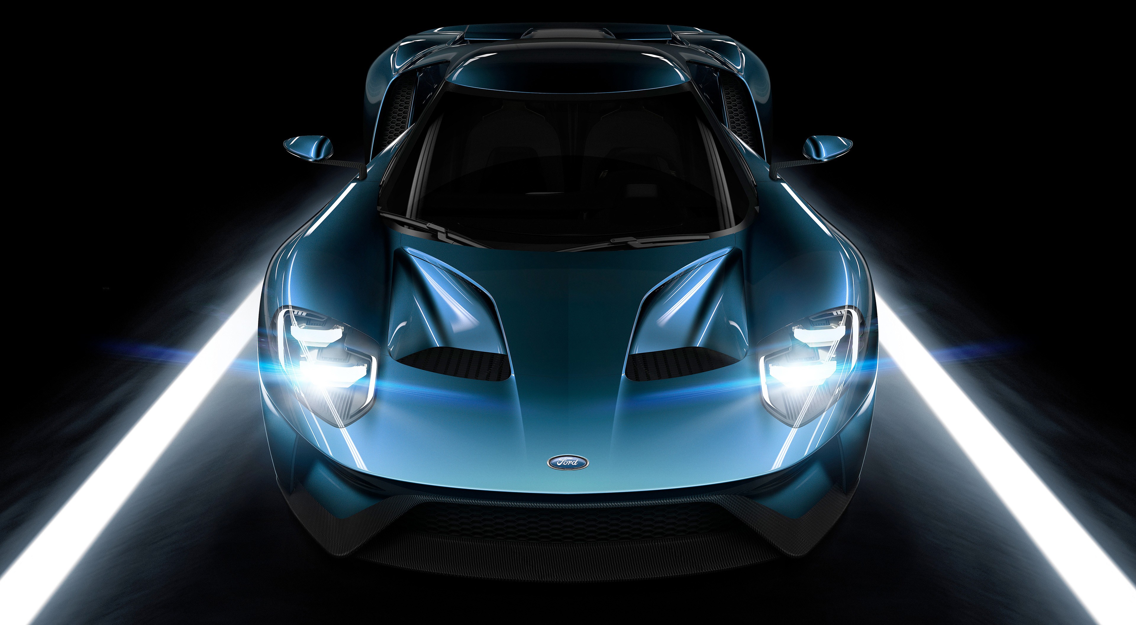 General 3840x2112 Forza Motorsport 5 video game art car vehicle blue cars video games Ford supercars CGI dark Turn 10 Studios