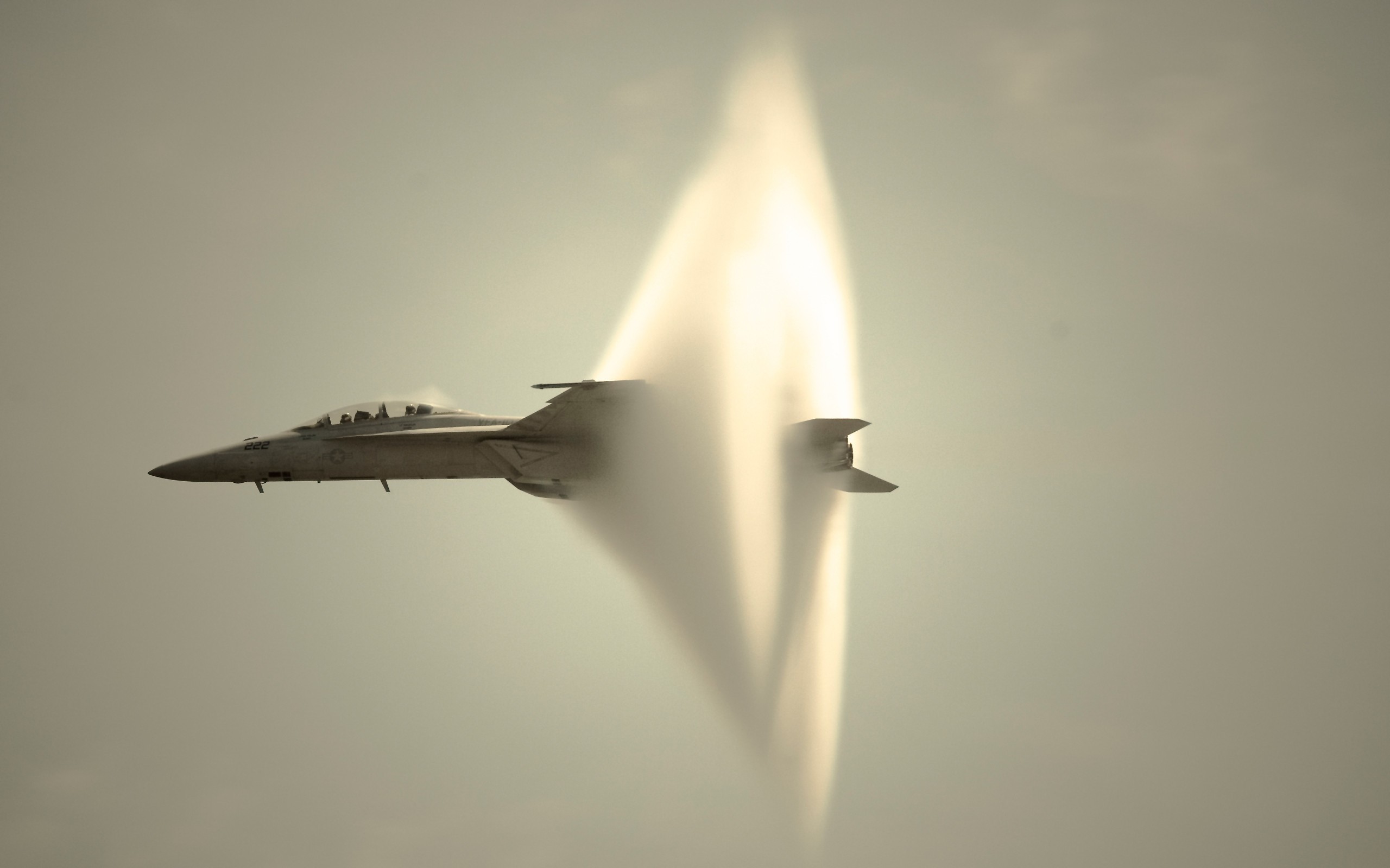 General 2560x1600 aircraft military aircraft vehicle military McDonnell Douglas McDonnell Douglas F/A-18 Hornet military vehicle sonic booms condensation clouds