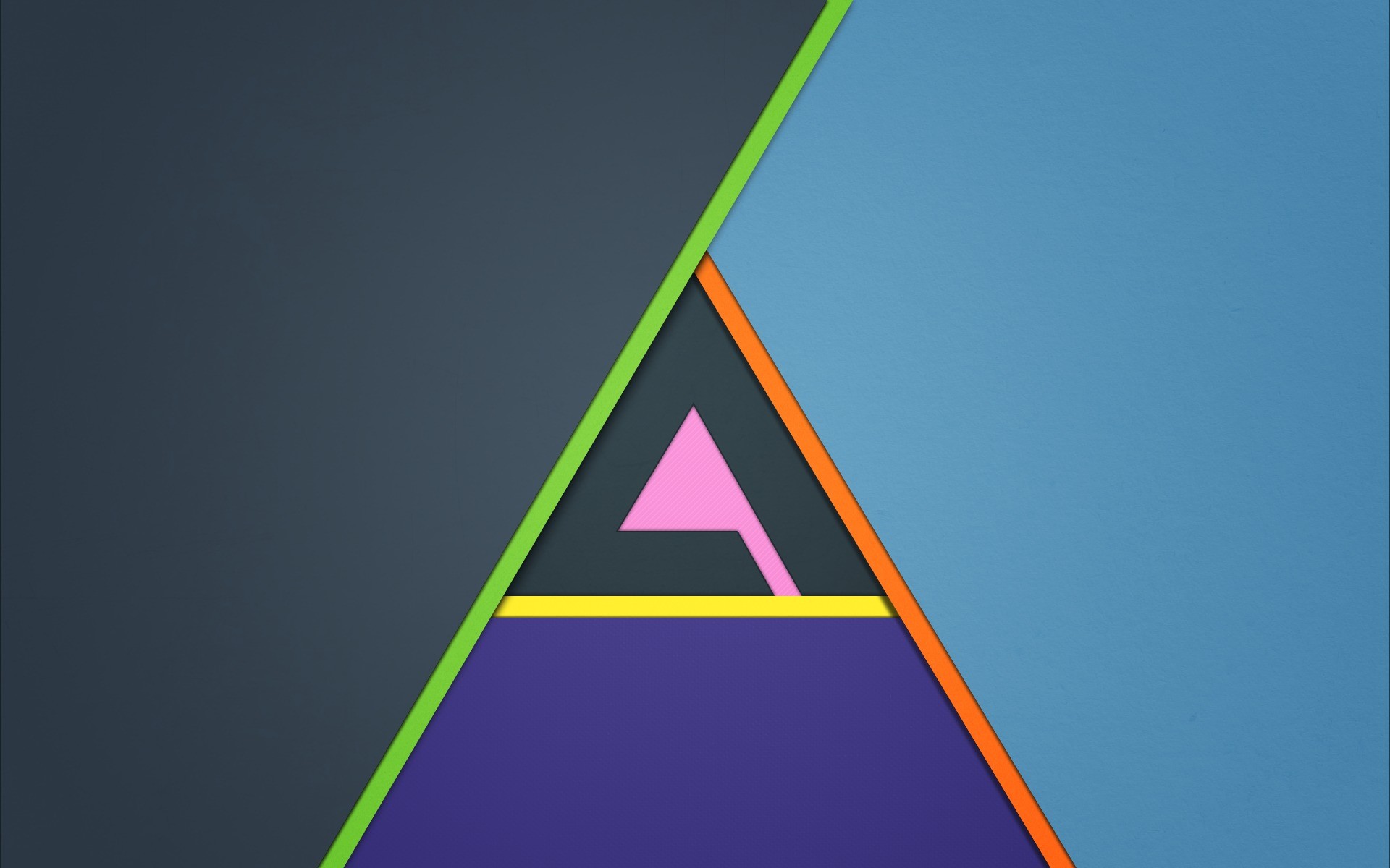 General 1920x1200 minimalism triangle colorful Aimp music geometry