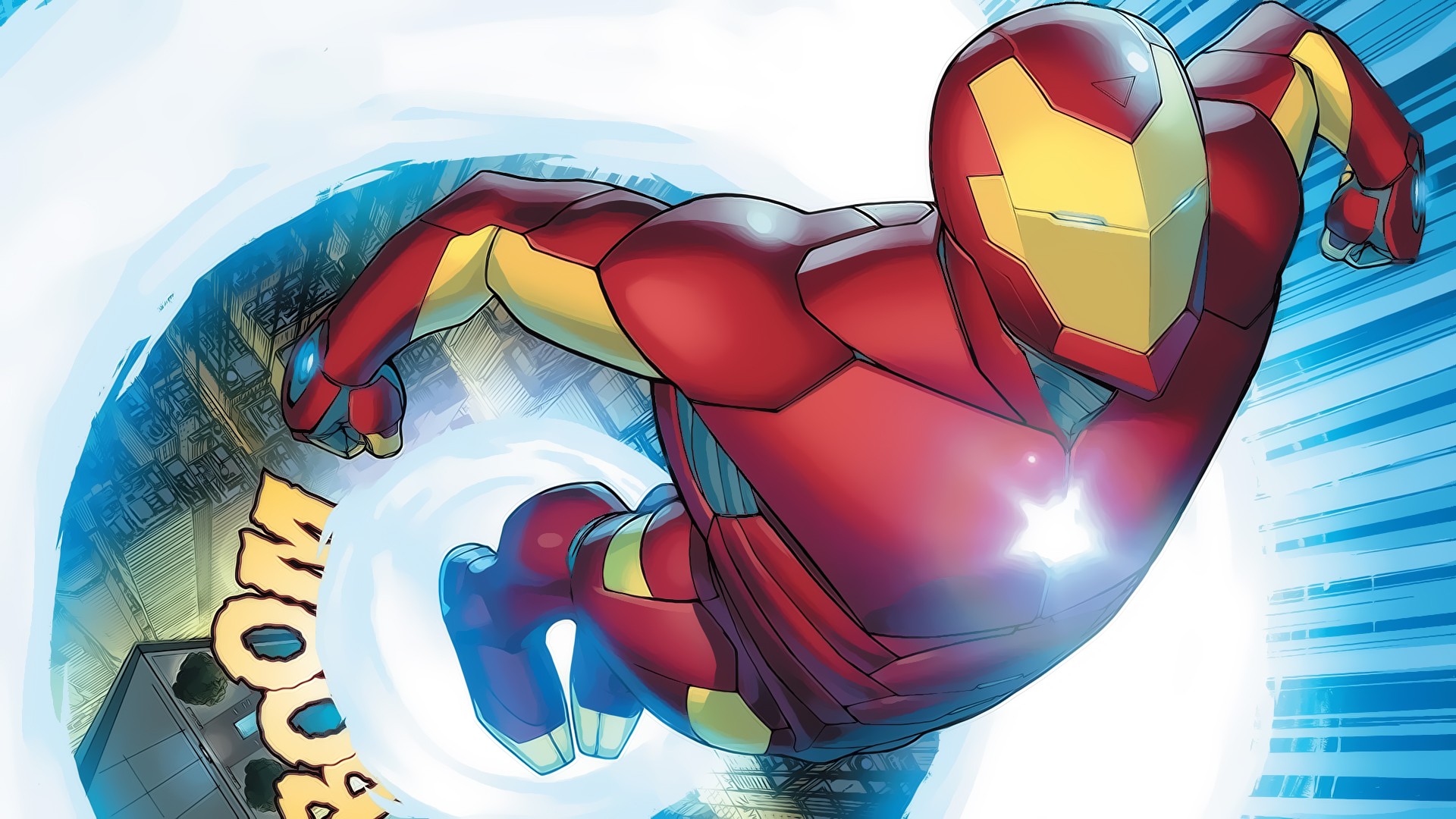 General 1920x1080 Iron Man Marvel Comics comic art comics