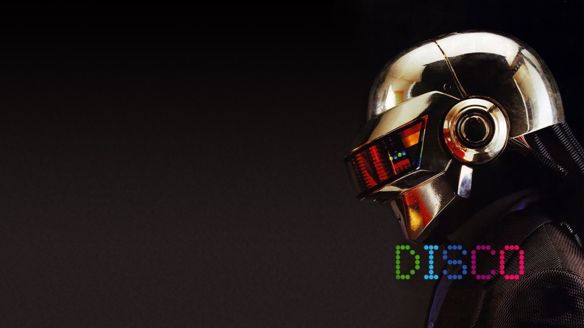 General 1920x1080 disco music Daft Punk electronic music simple background helmet musician