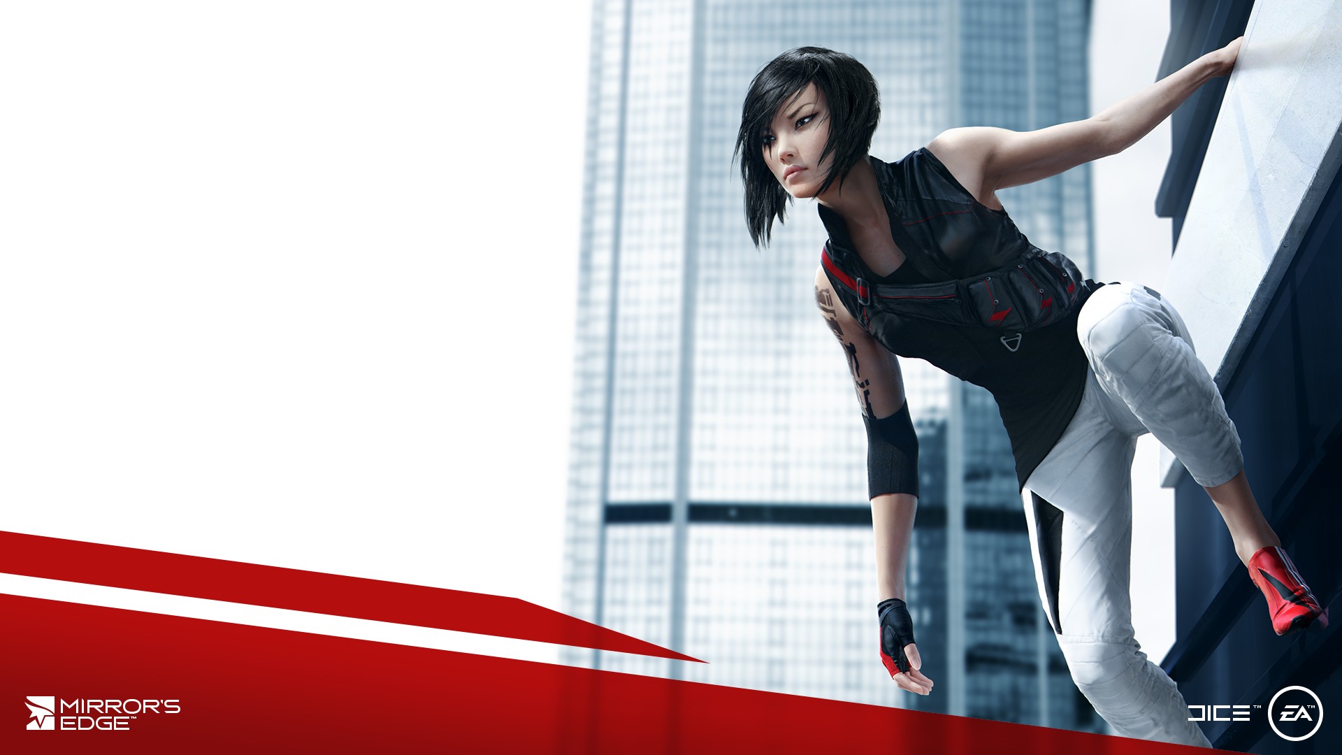 General 1920x1080 Mirror's Edge video games Electronic Arts digital art 2008 (Year) Faith Connors video game art video game girls EA DICE