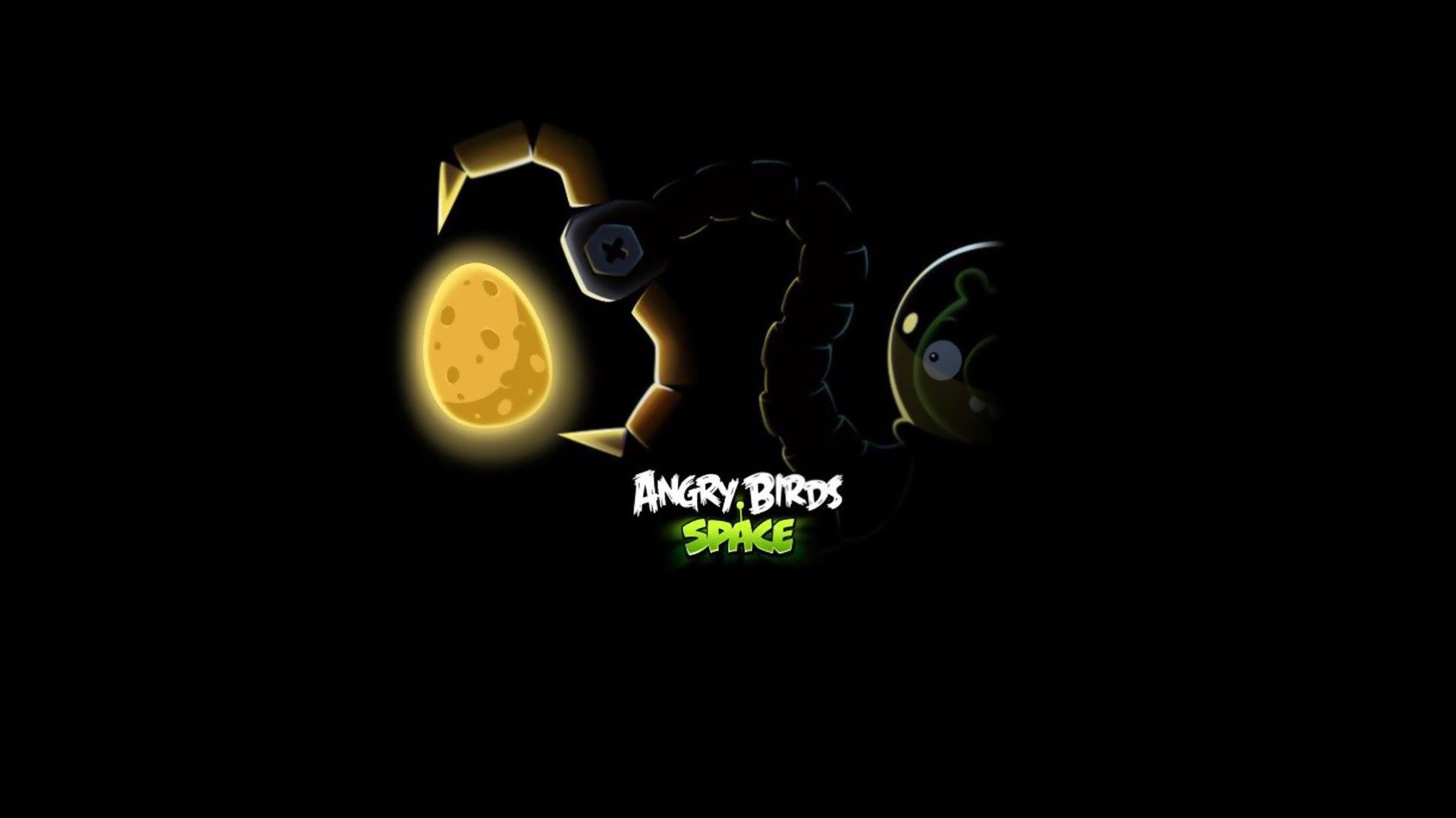 General 1920x1080 Angry Birds Angry Birds Space dark simple background black background video game characters