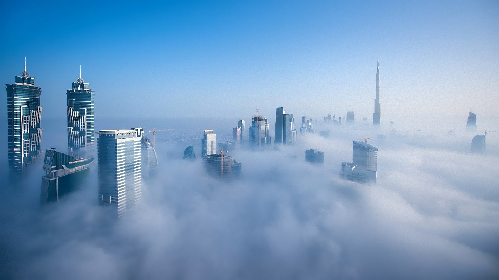 General 1920x1080 city mist Dubai cityscape skyscraper 500px