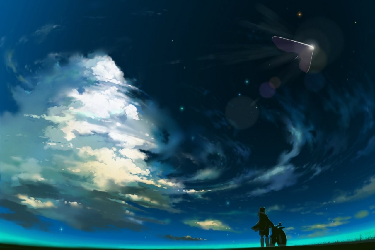 Anime 1280x854 manga anime sky clouds