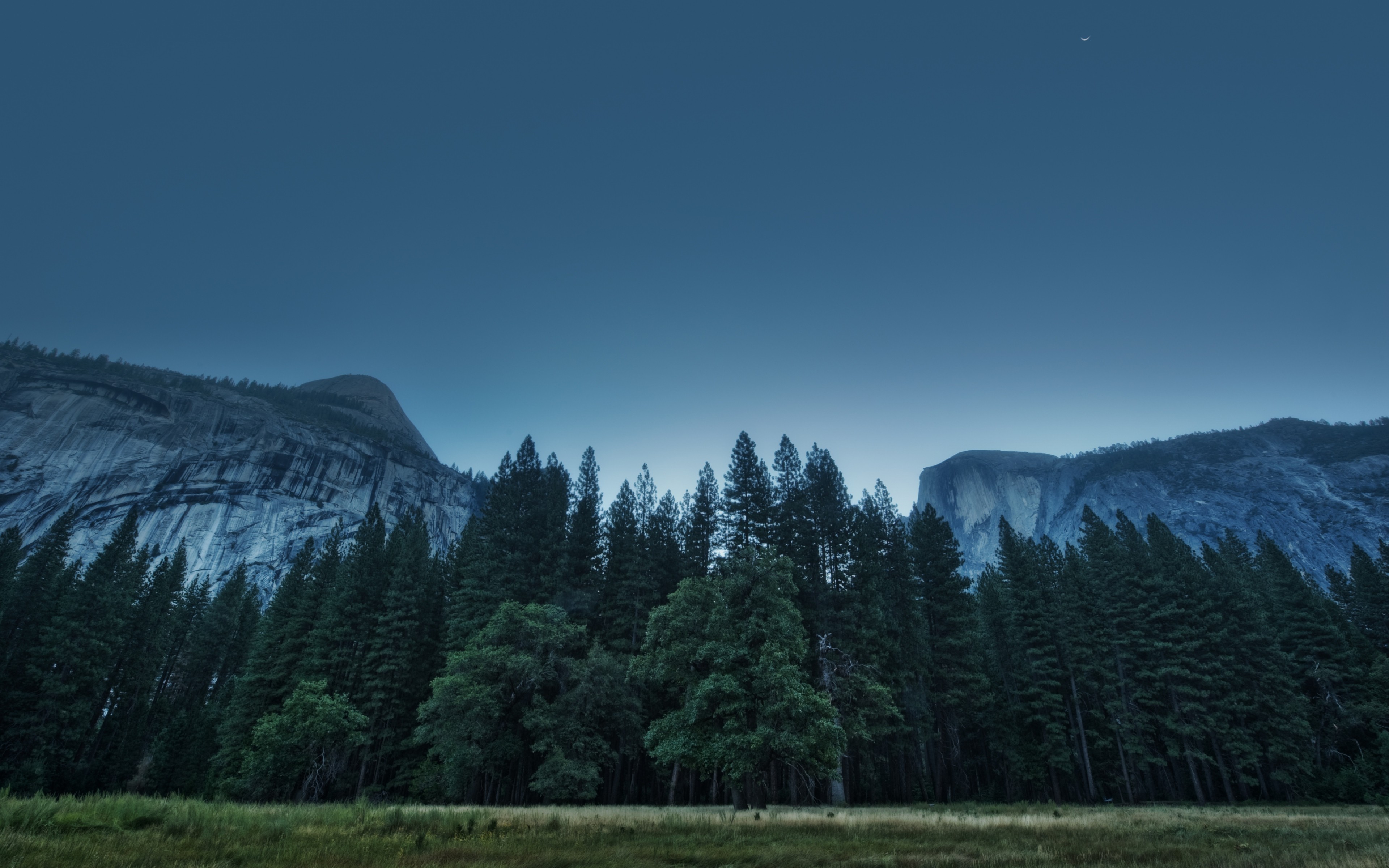 General 3840x2400 landscape nature pine trees Yosemite Valley Yosemite National Park cliff USA California Sierra Nevada