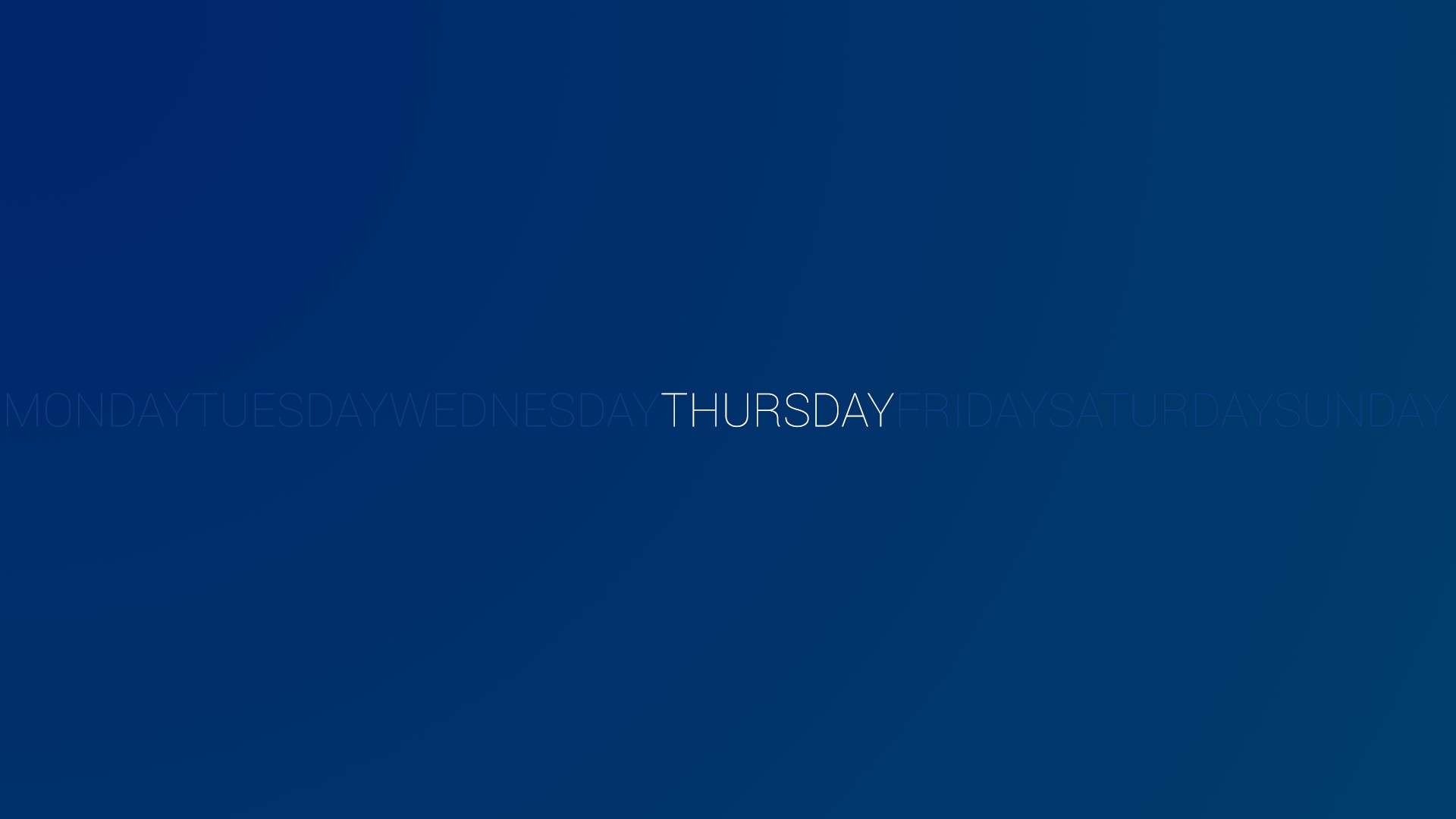 General 1920x1080 blue background typography simple background Thursday minimalism
