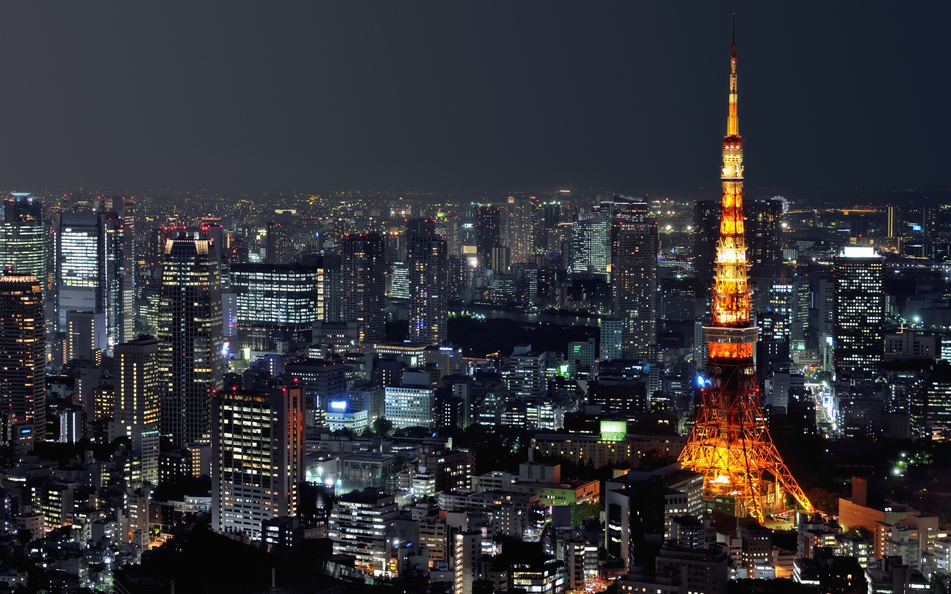 General 1920x1200 photography cityscape city urban building night lights Japan Tokyo Tokyo Tower Asia city lights