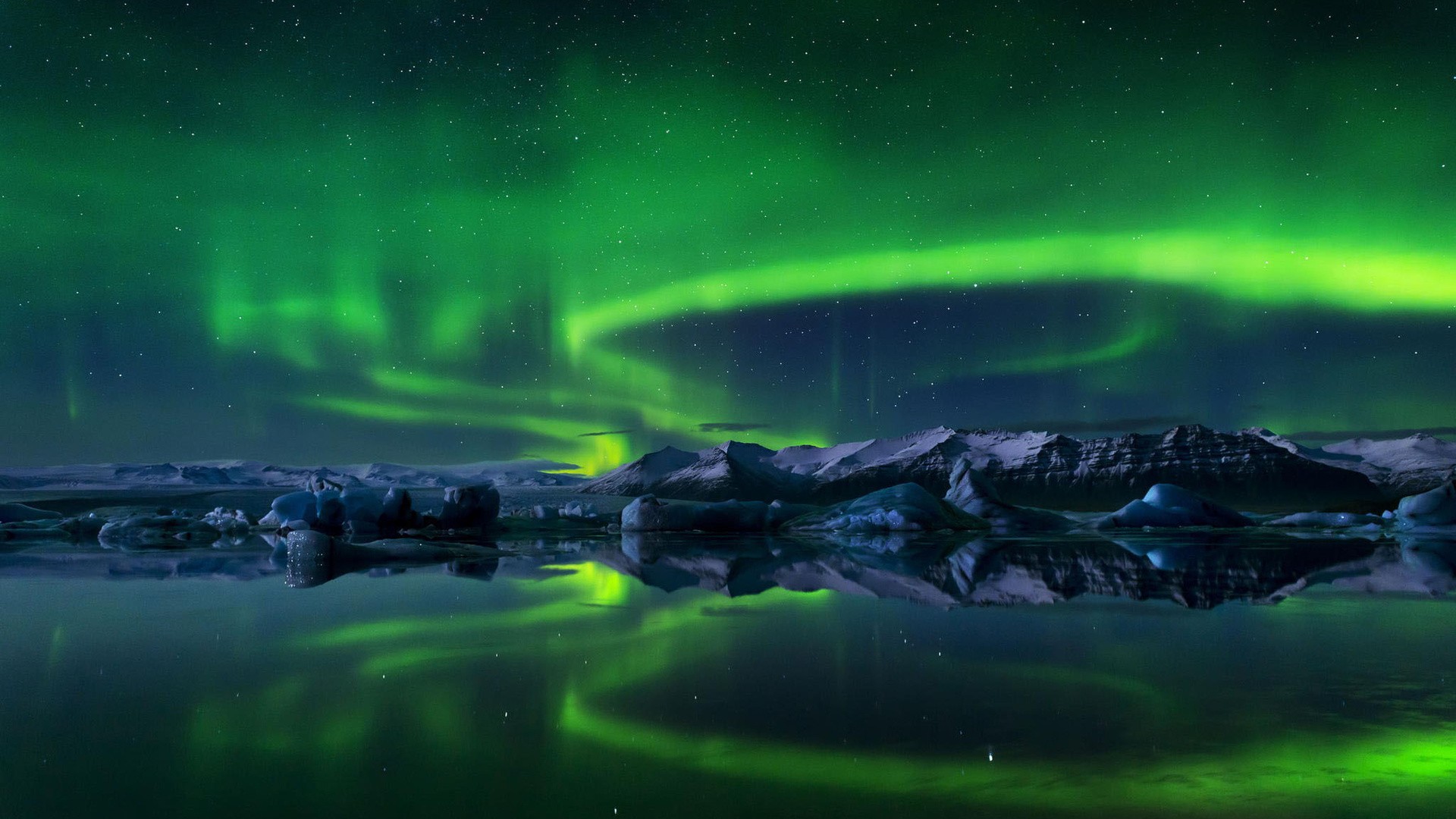 General 1920x1080 nature sky Arctic stars nordic landscapes mountains ice cold outdoors aurorae