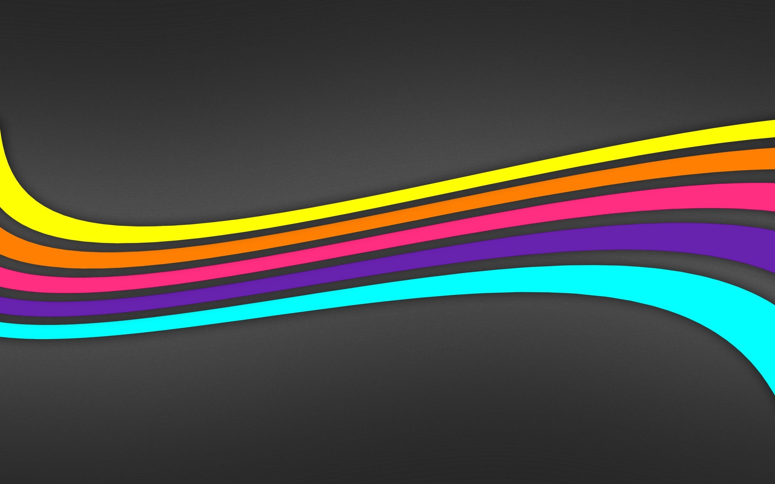General 2560x1600 colorful simple background waveforms cyan