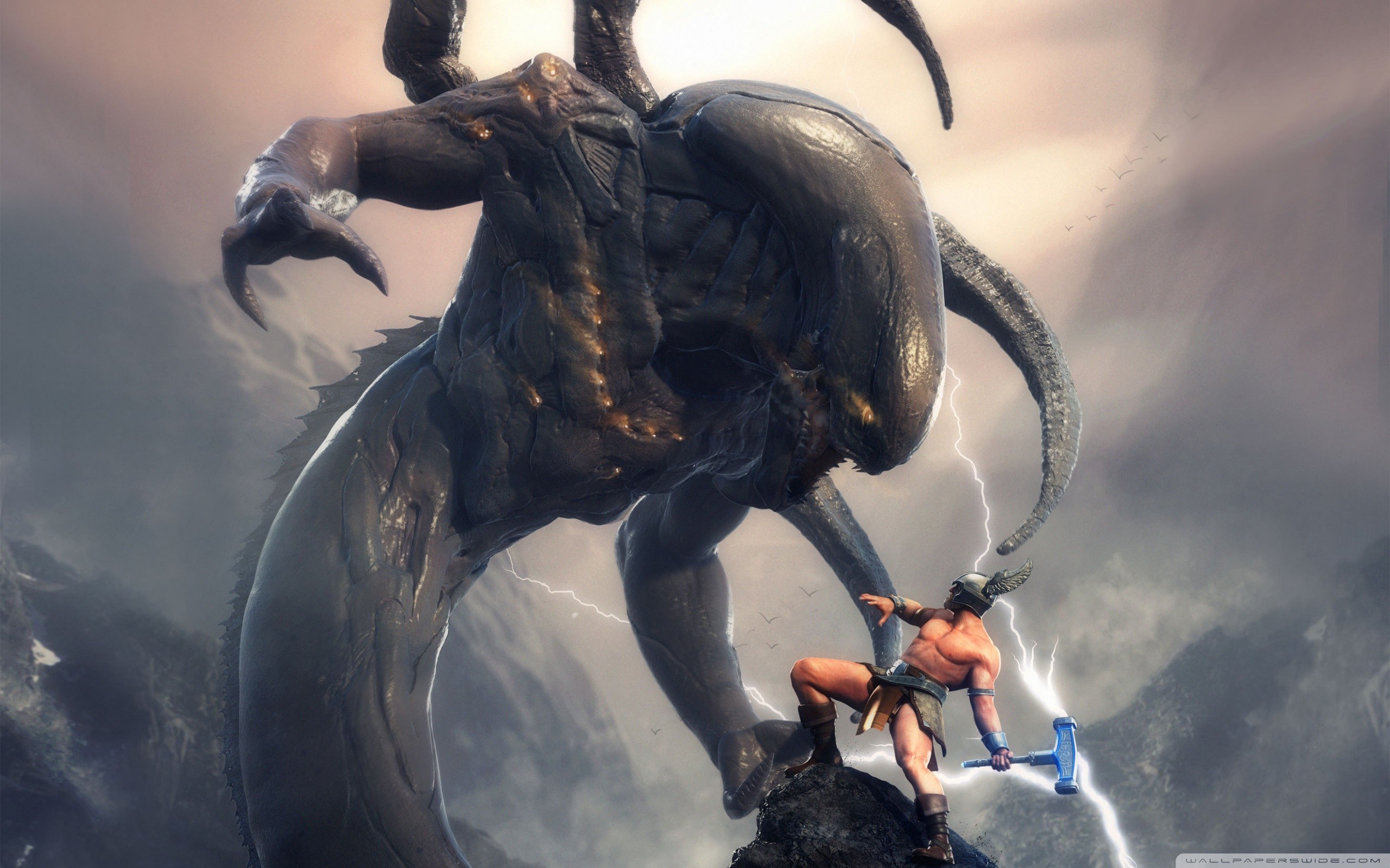 General 2560x1600 CGI creature fantasy art warrior