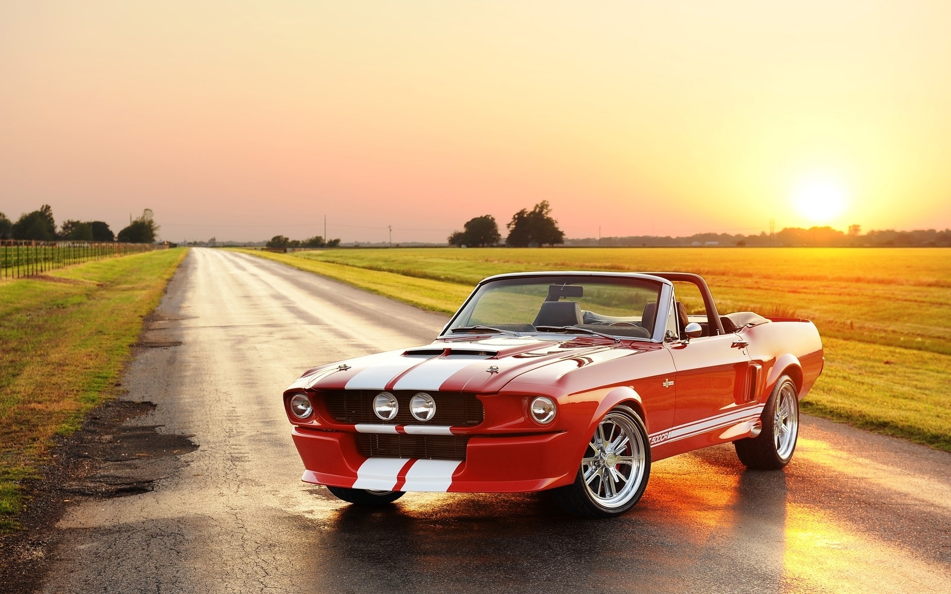 General 1920x1200 car red cars road vehicle Ford Ford Mustang muscle cars American cars