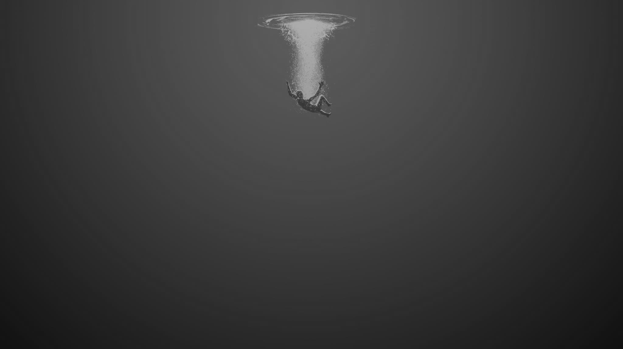 General 2048x1148 minimalism water gray underwater simple background monochrome