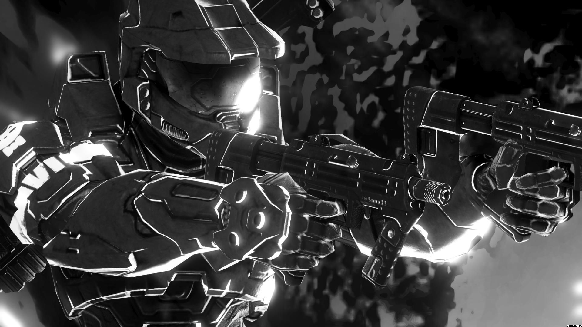 General 1920x1080 Halo (game) Halo: The Master Chief Collection Xbox One video games artwork monochrome video game art science fiction Master Chief (Halo)