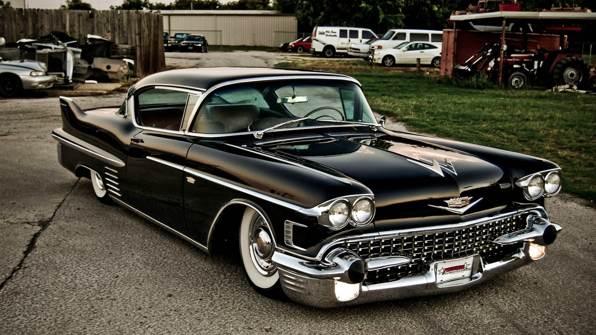 General 1920x1080 car Cadillac vehicle black cars oldtimers classic car stanced American cars
