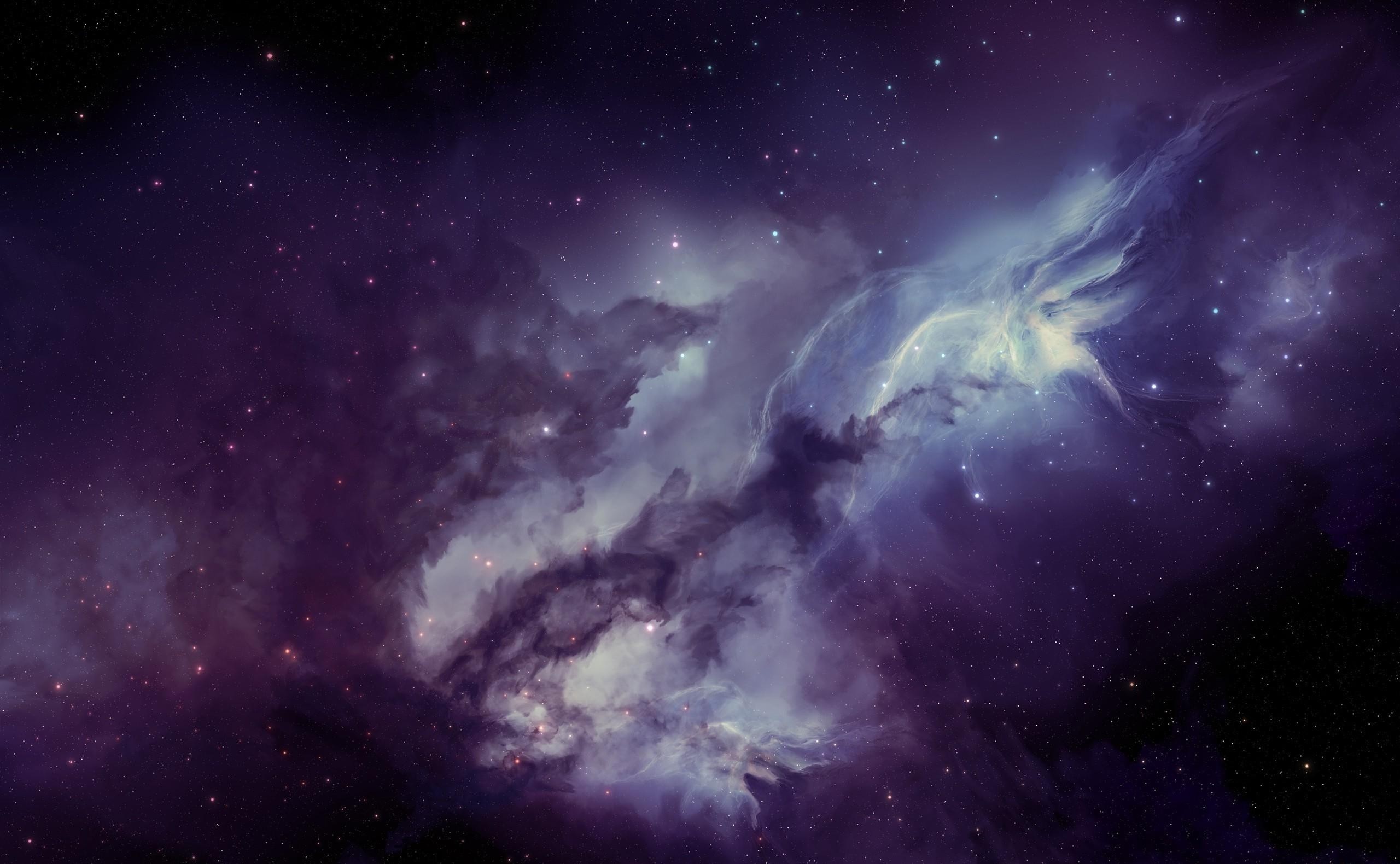 General 2560x1580 space art space purple digital art nebula