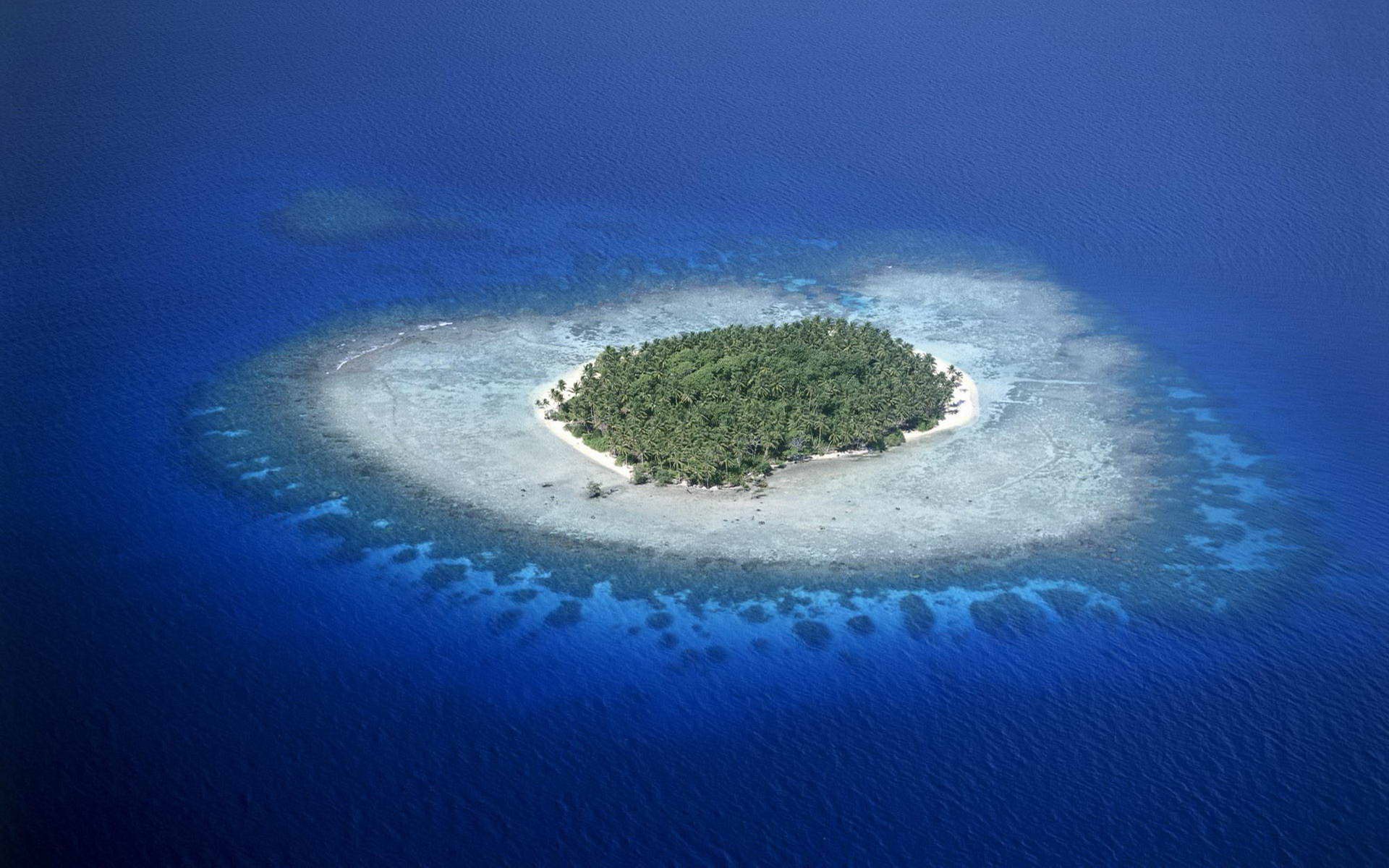 General 1920x1200 island sea atols landscape aerial view nature