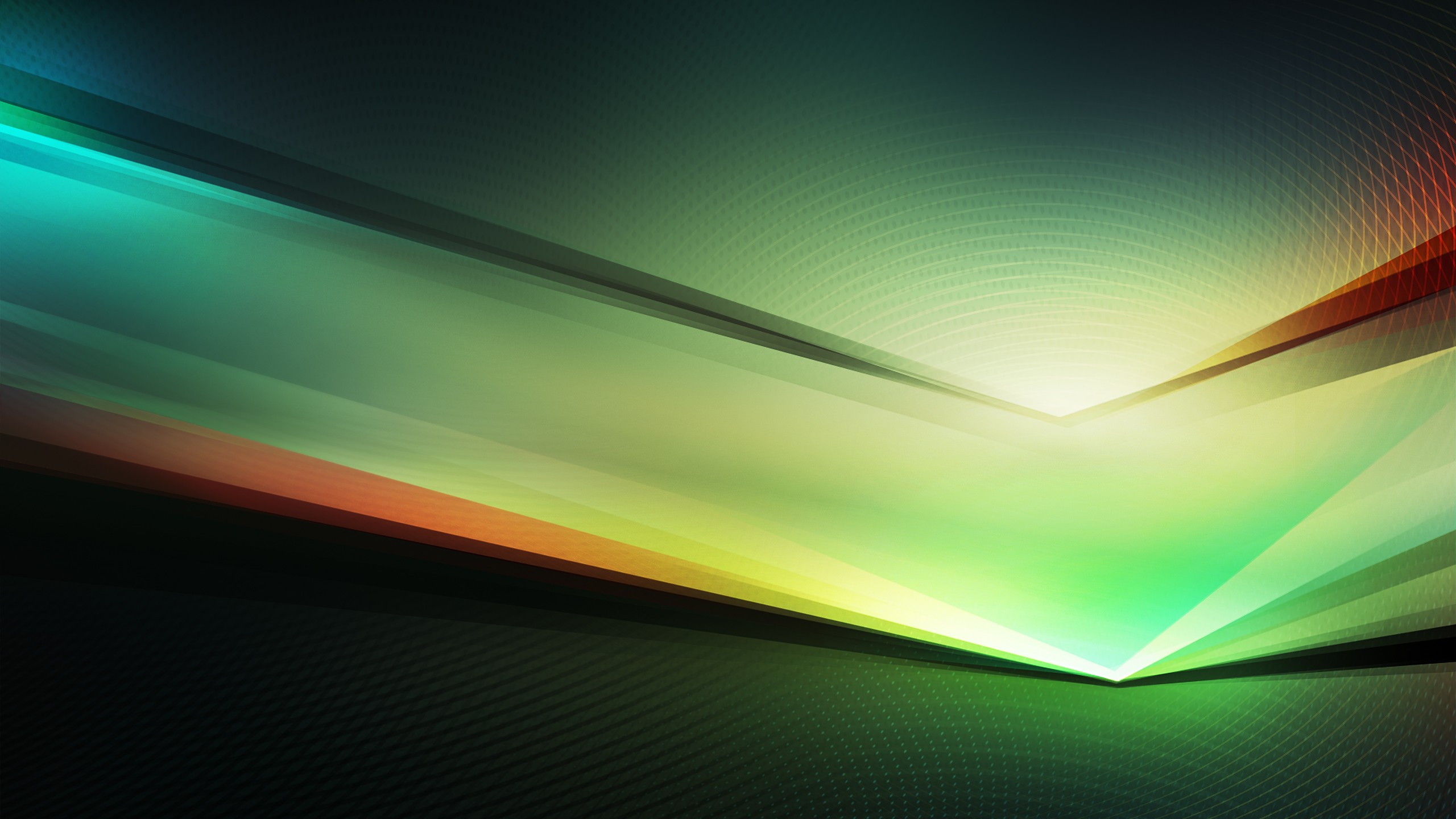General 2560x1440 abstract PerfectHue digital art colorful glass green digital glowing lines texture