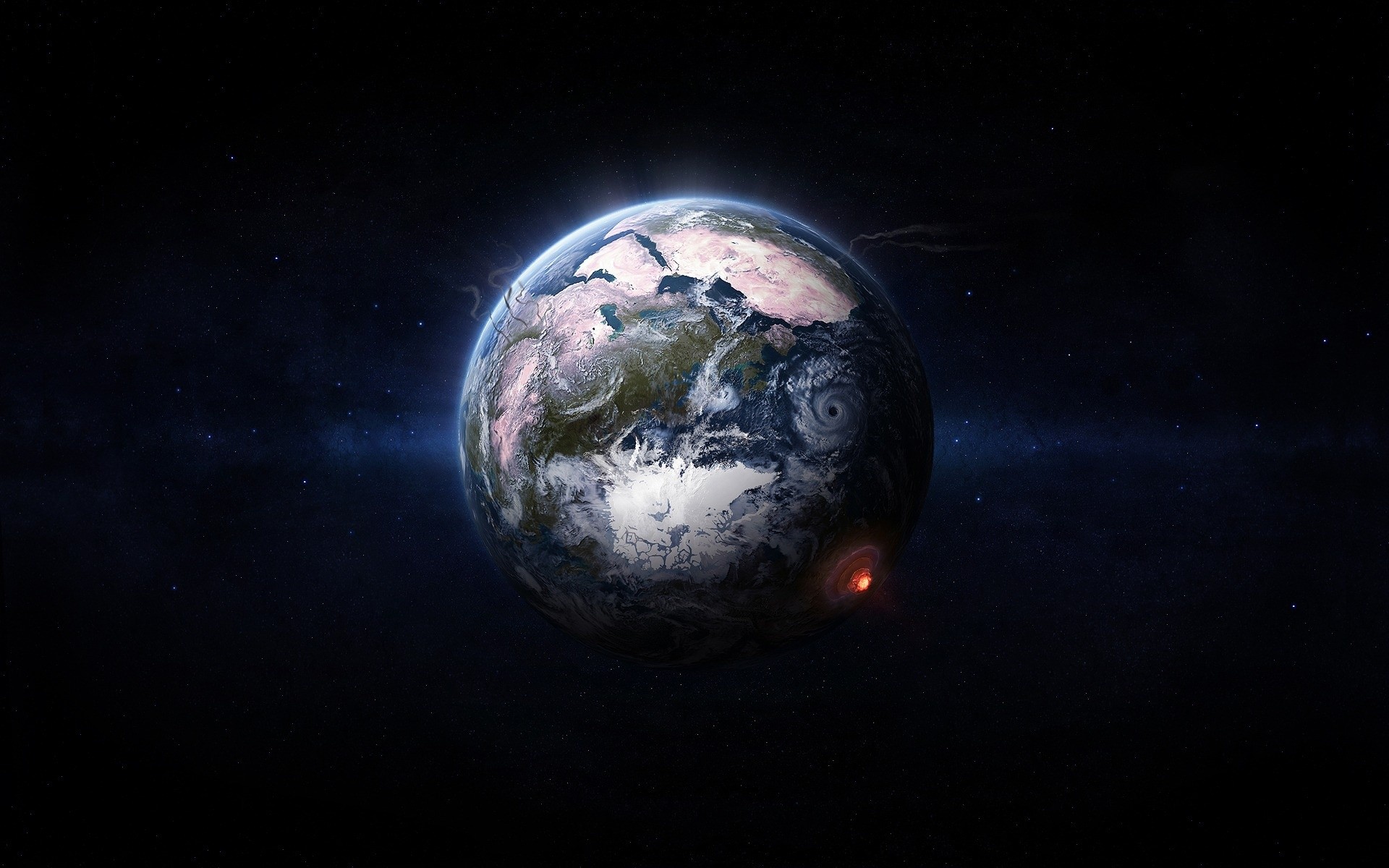 General 1920x1200 Earth space planet space art apocalyptic digital art