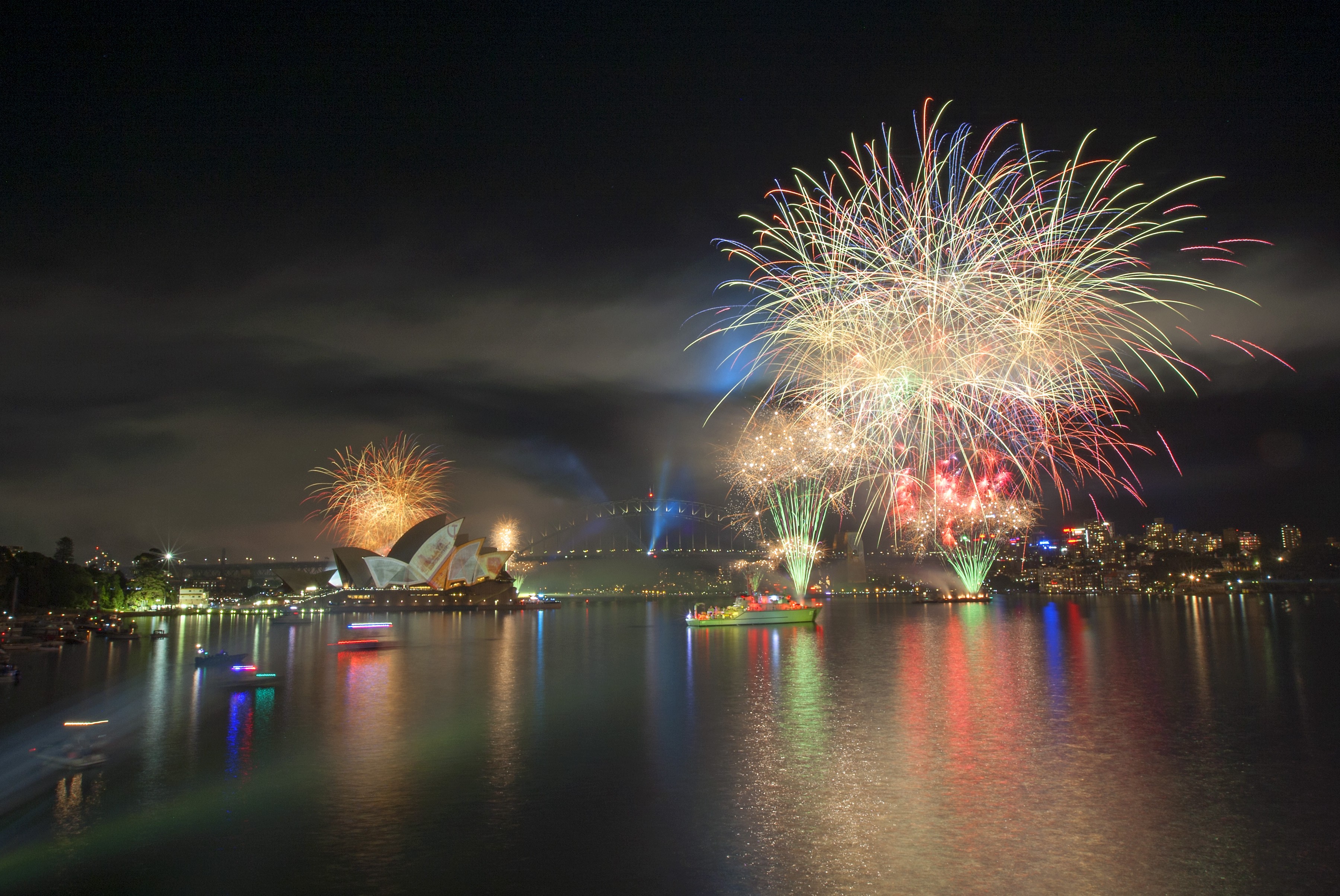 General 3600x2407 Sydney Australia fireworks night
