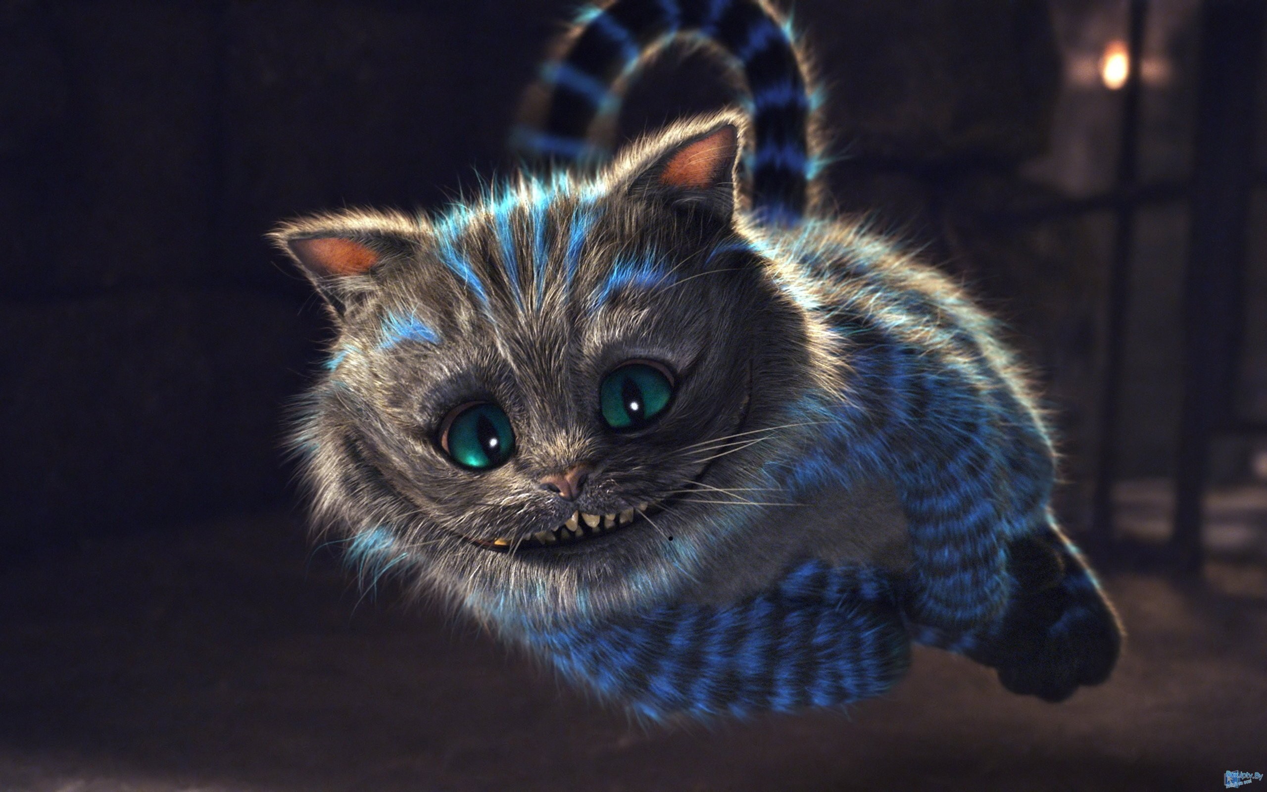 General 2560x1600 Cheshire Cat Alice in Wonderland animals fantasy art movies digital art watermarked