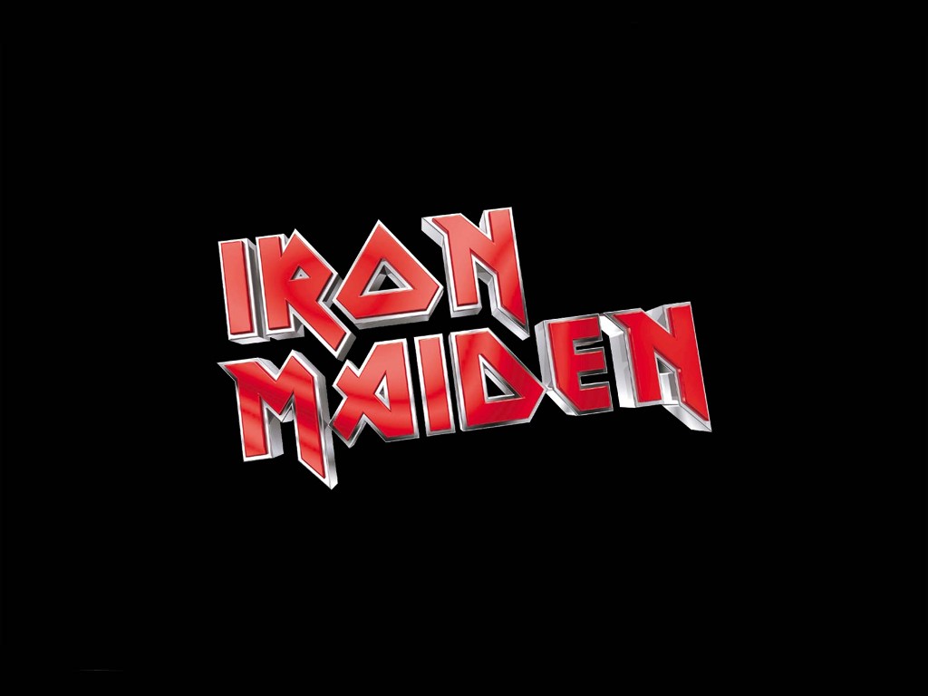 General 1024x768 Iron Maiden music logo minimalism band logo heavy metal red simple background black background