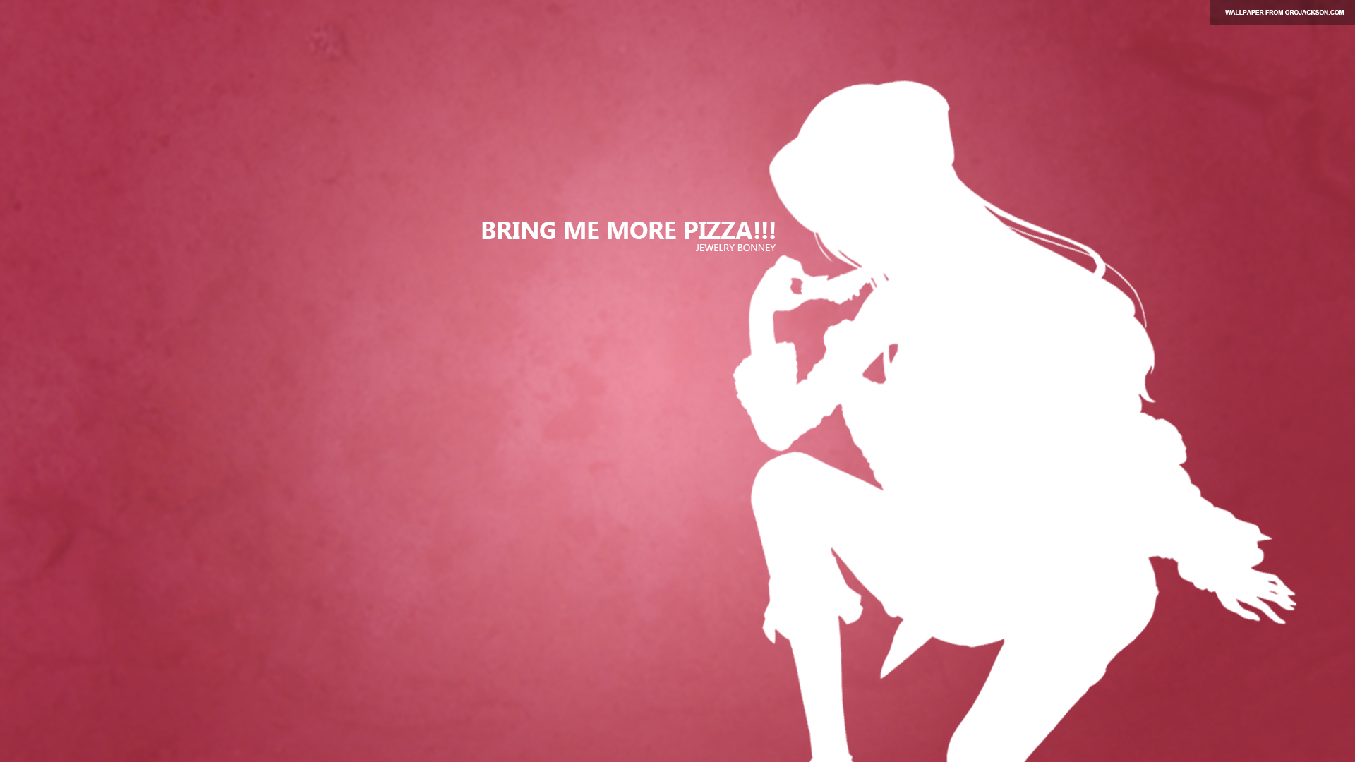 Anime 1920x1080 Jewelry Bonney anime vectors One Piece silhouette anime pink background