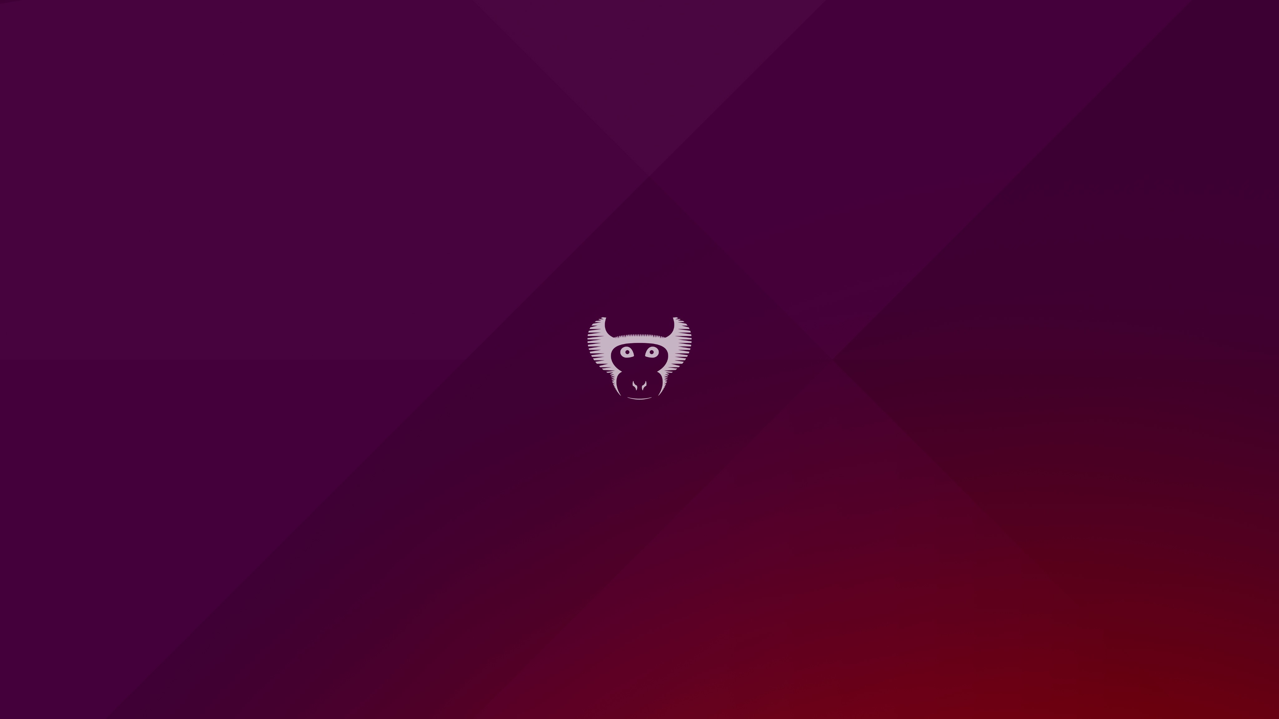 General 4096x2304 digital art texture logo gradient Ubuntu