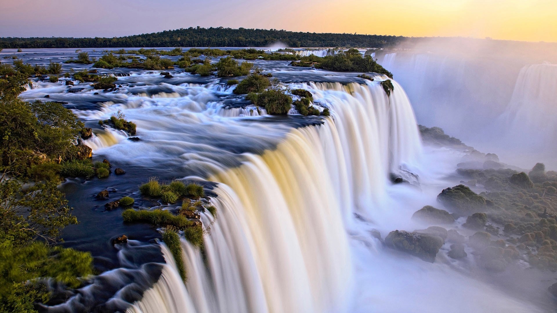 General 1920x1080 nature landscape waterfall Argentina water