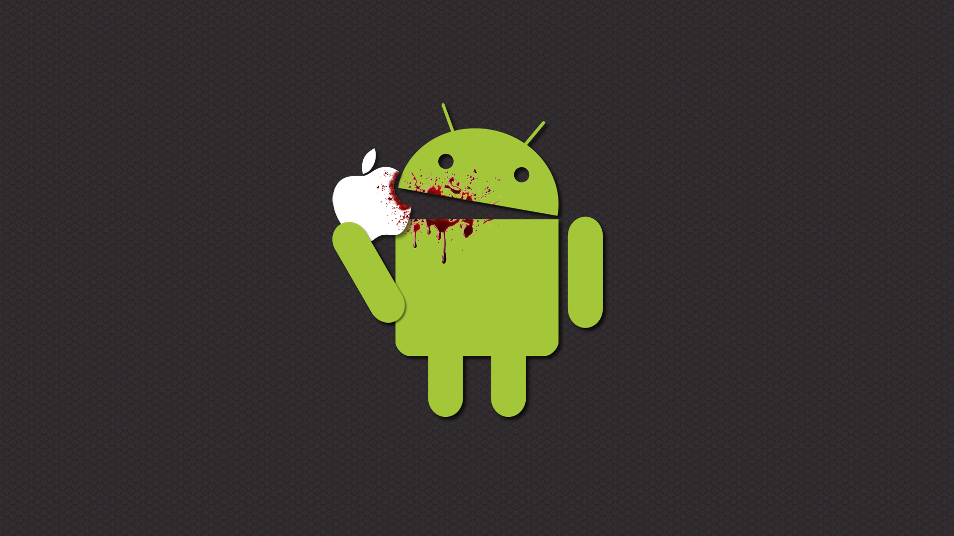 General 1920x1080 Android (operating system) Apple Inc. robot simple background minimalism humor blood