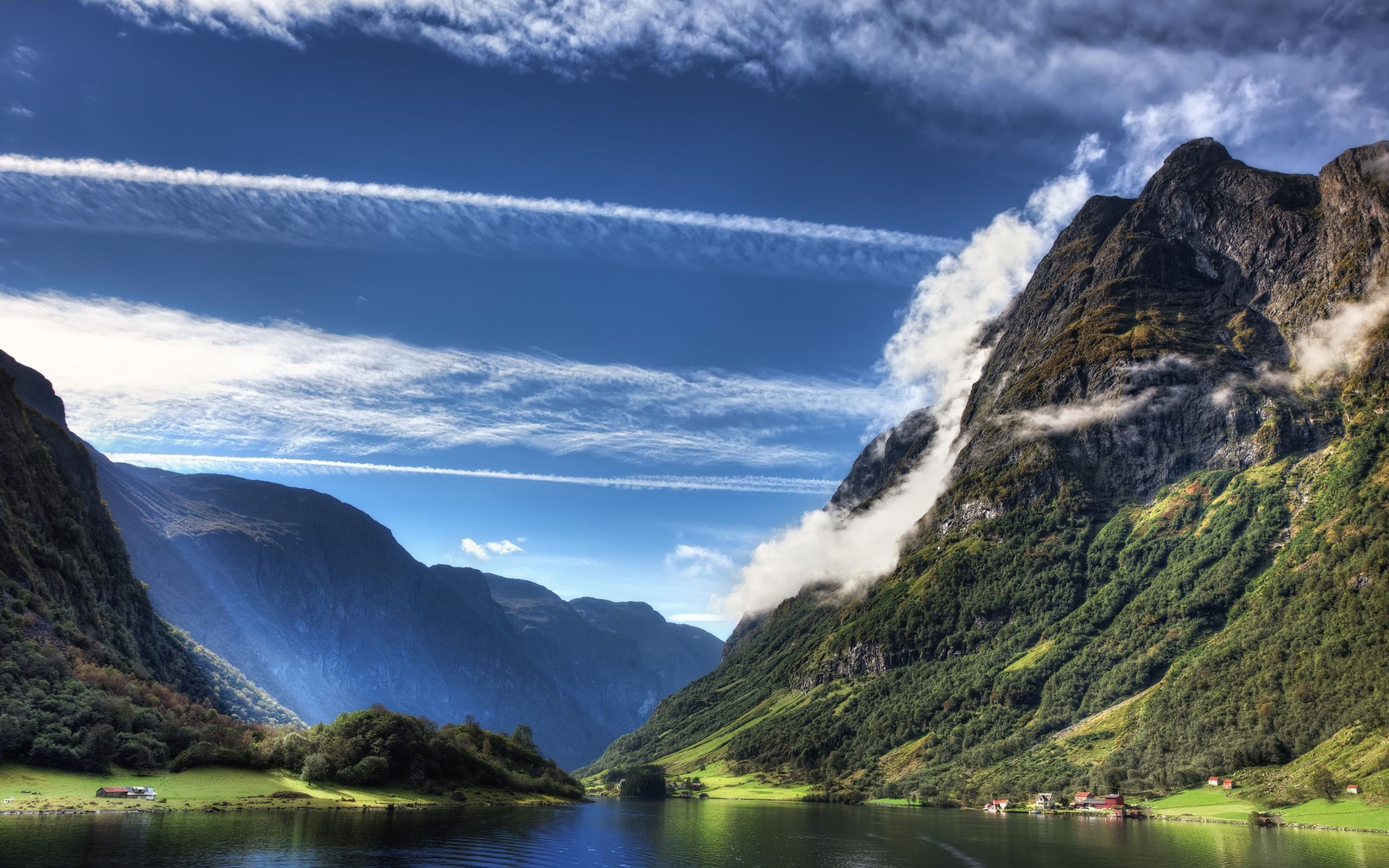 General 2560x1600 mountains landscape clouds gorge nature sky Norway nordic landscapes