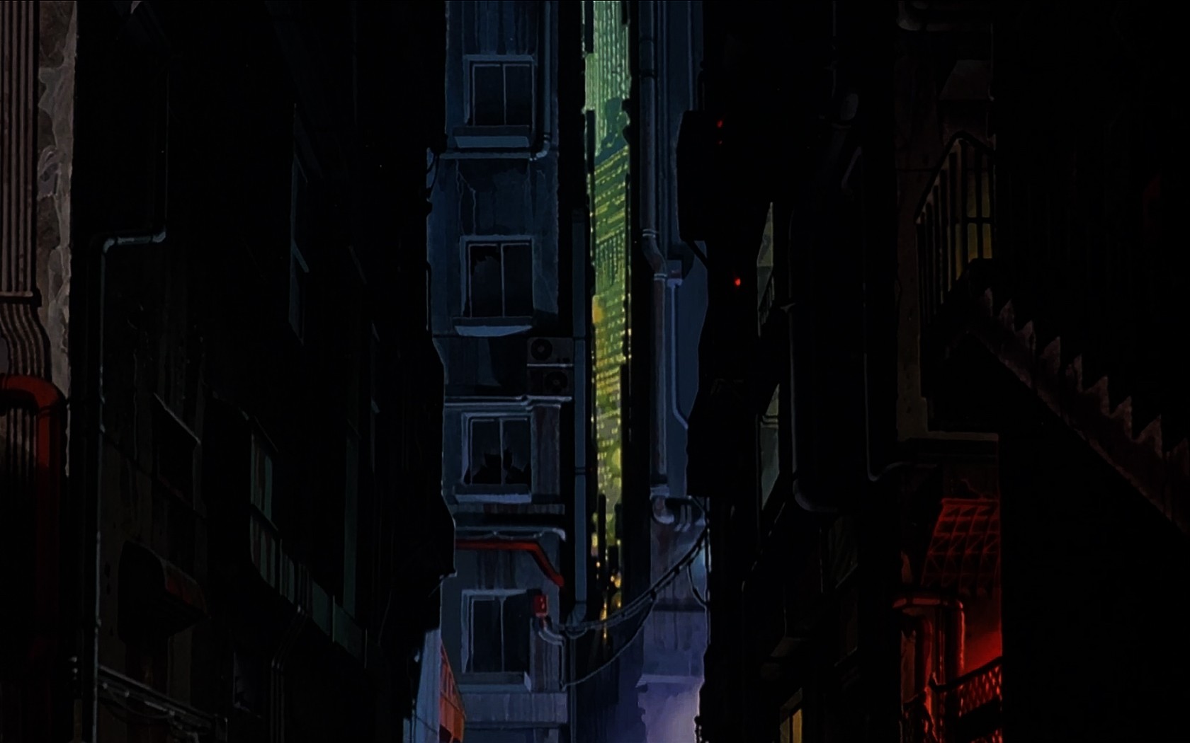 General 1680x1050 Akira dark anime urban alleyway