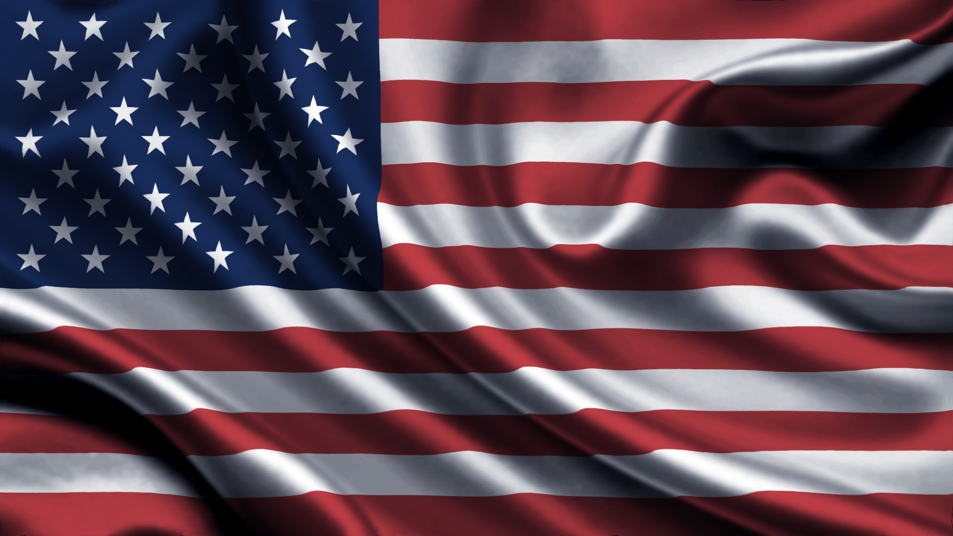 General 1920x1080 USA flag American flag digital art