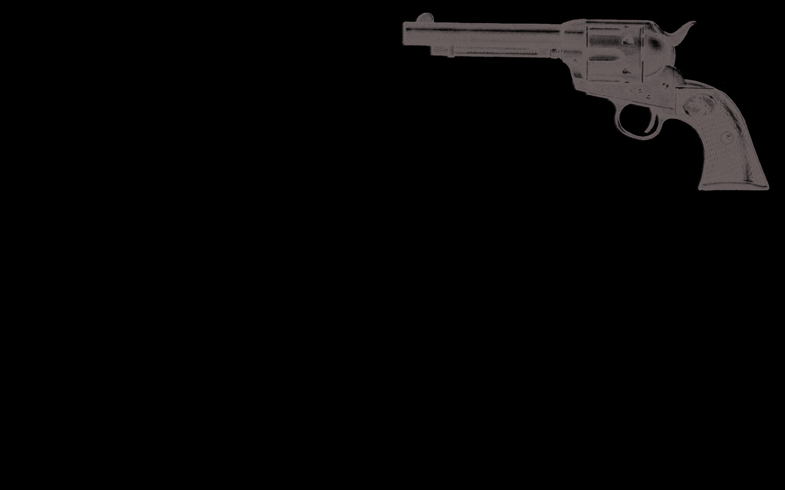 General 2560x1600 revolver minimalism weapon simple background black background